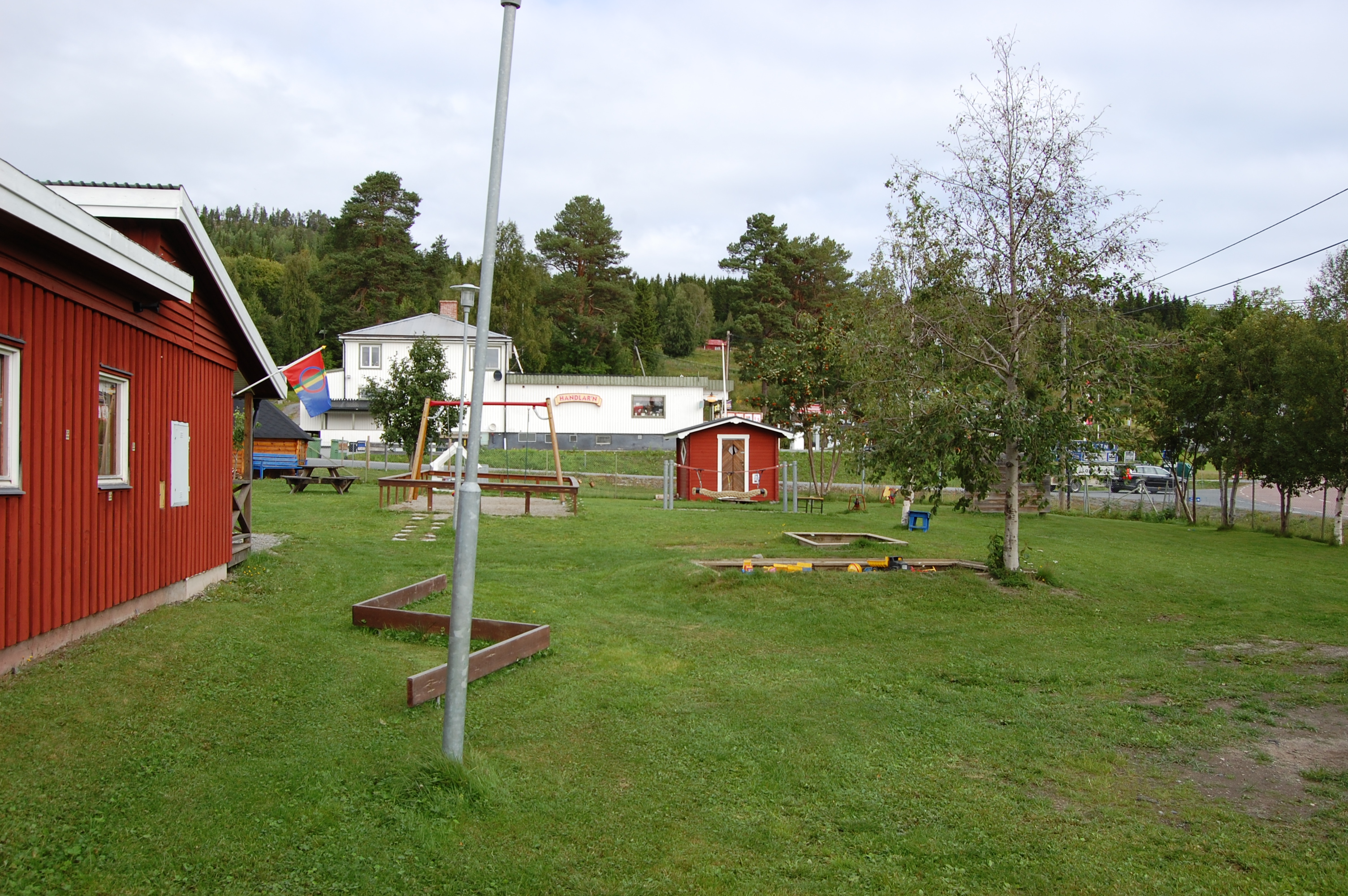 Tomtområde, förskola