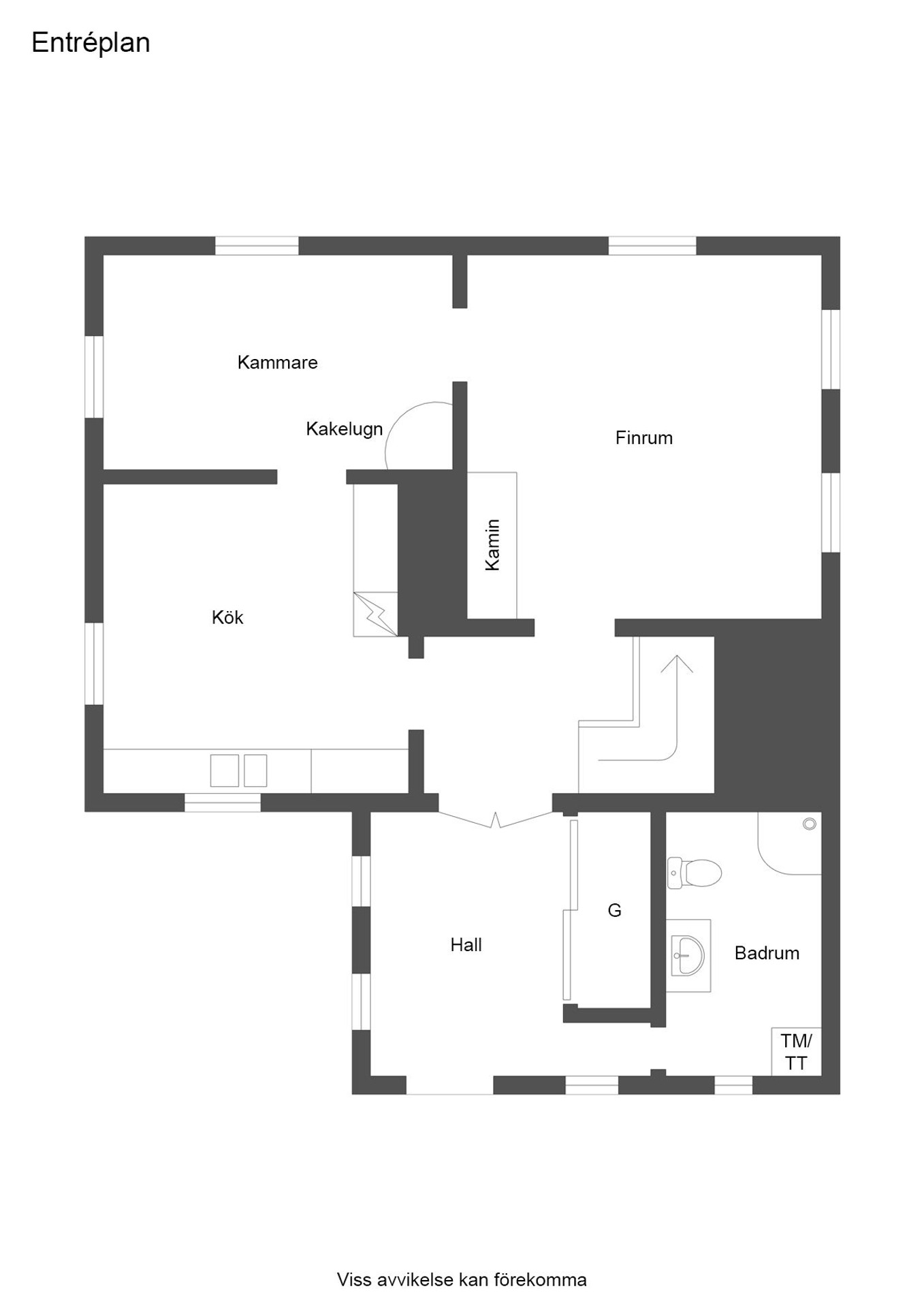 Planritning Entréplan