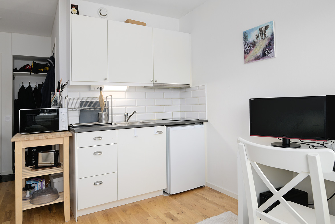 Kök i uthyrningsrum