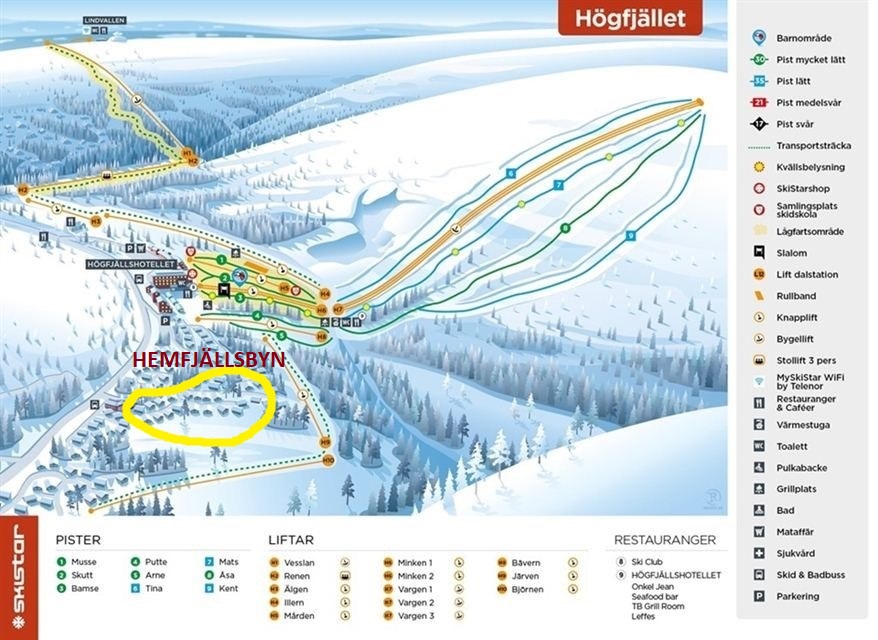 GUL ring Hemfjällsbyn RÖD TEXT