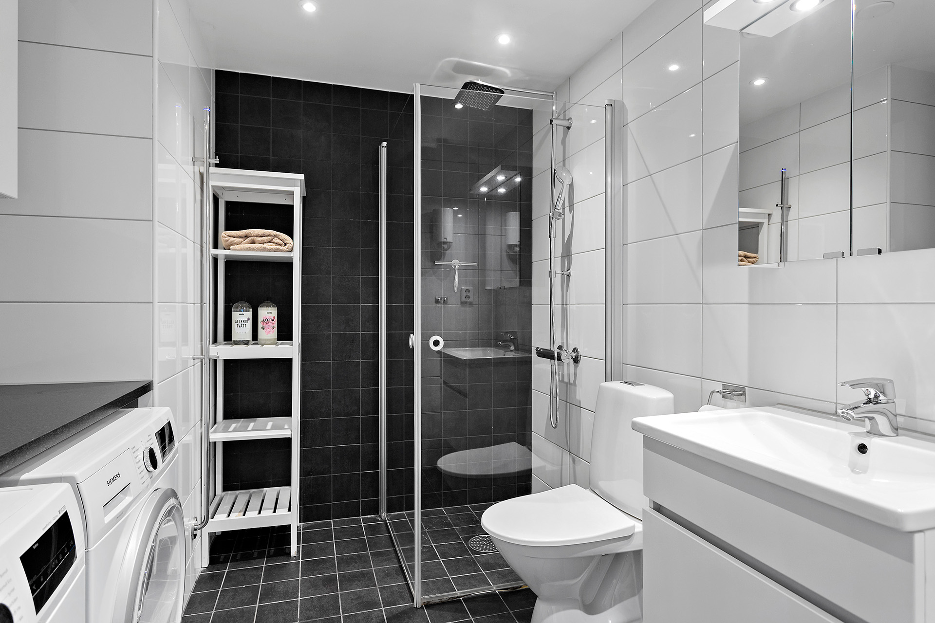 Bad o tvätt med hög standard