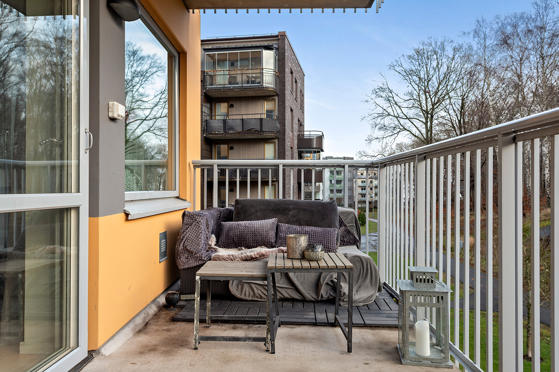 Balkong med sydöstäge