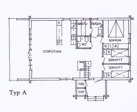 Tjädern planlösning/ spegelvänd