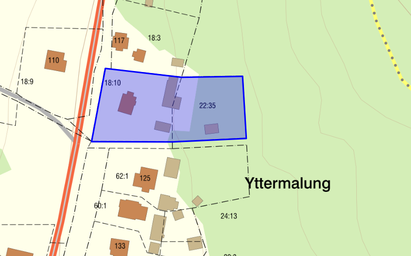 Nordanåker 121 fastighetskarta 2