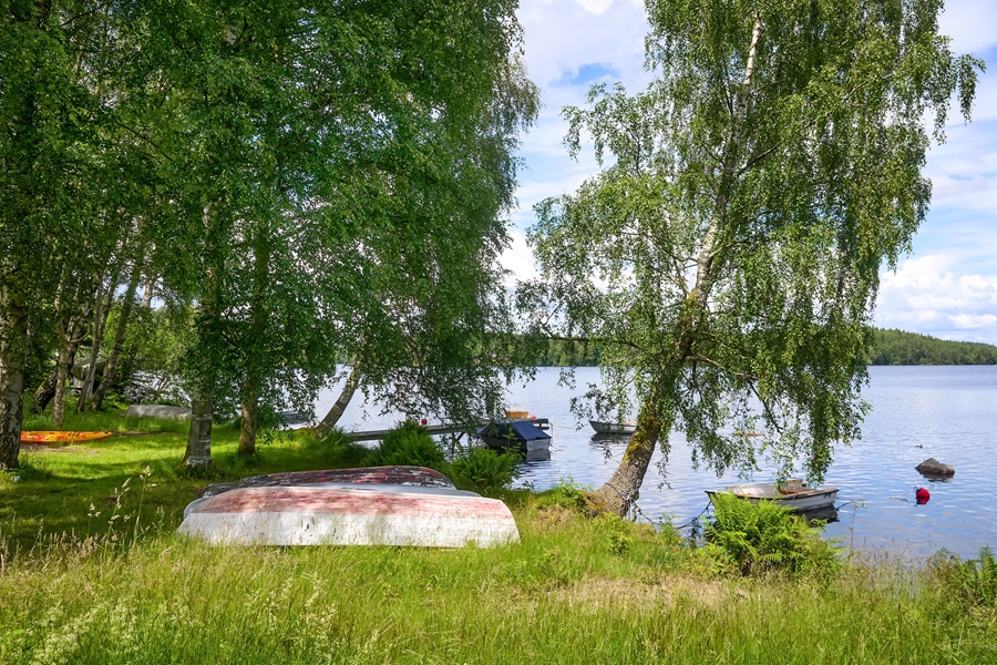 Plats för båt vid Hornasjön