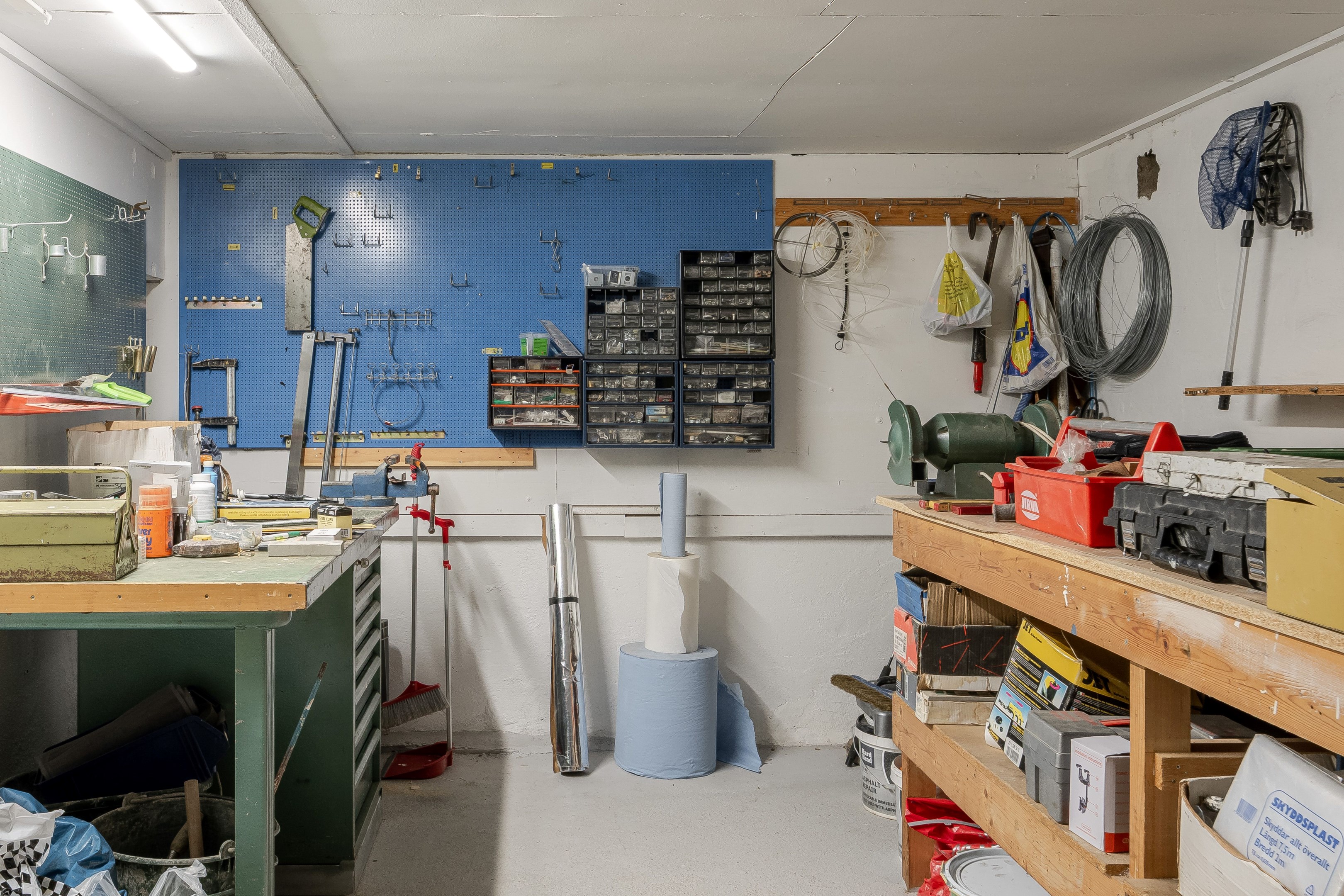 Verkstad, källarplan