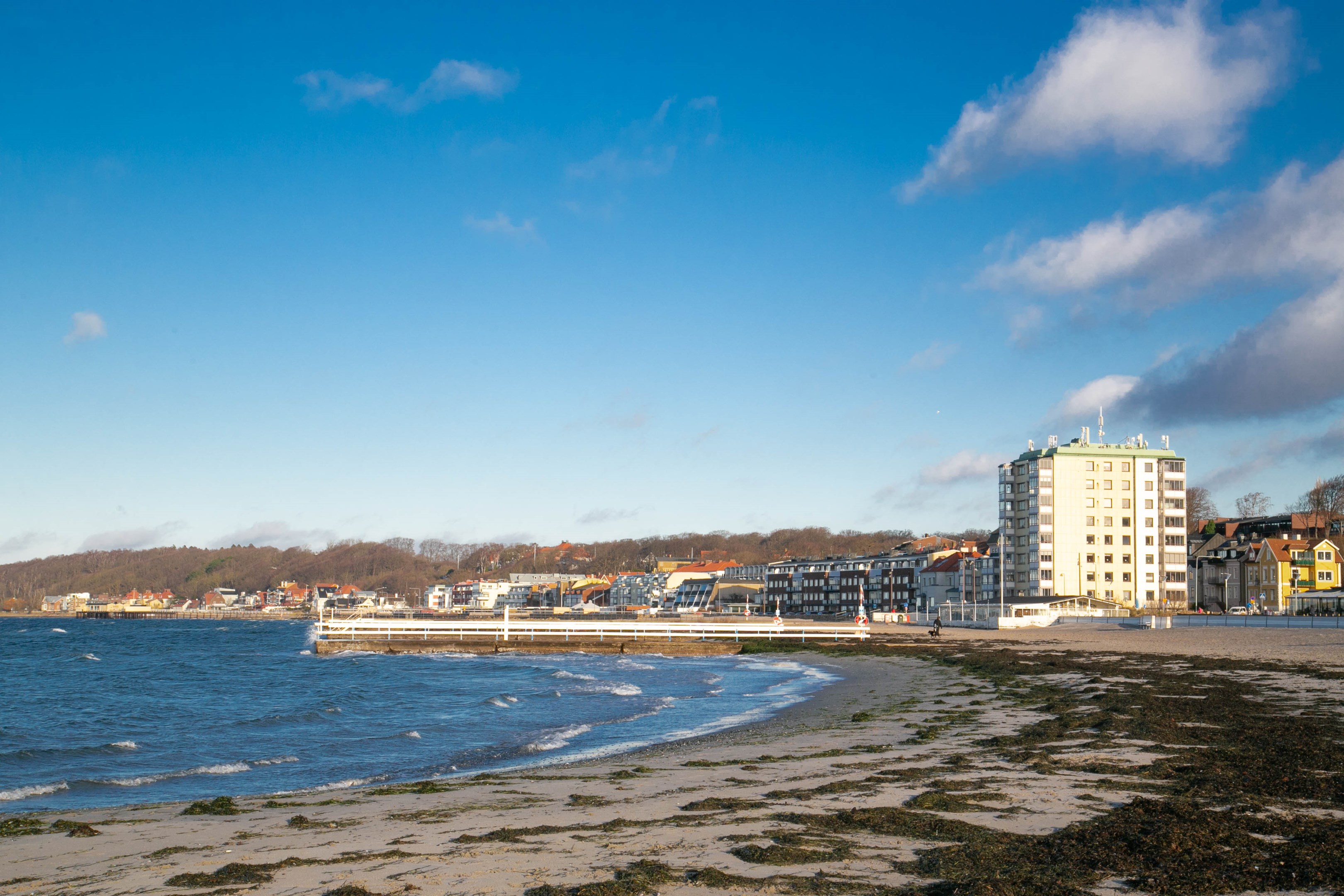 Stranden in på knuten