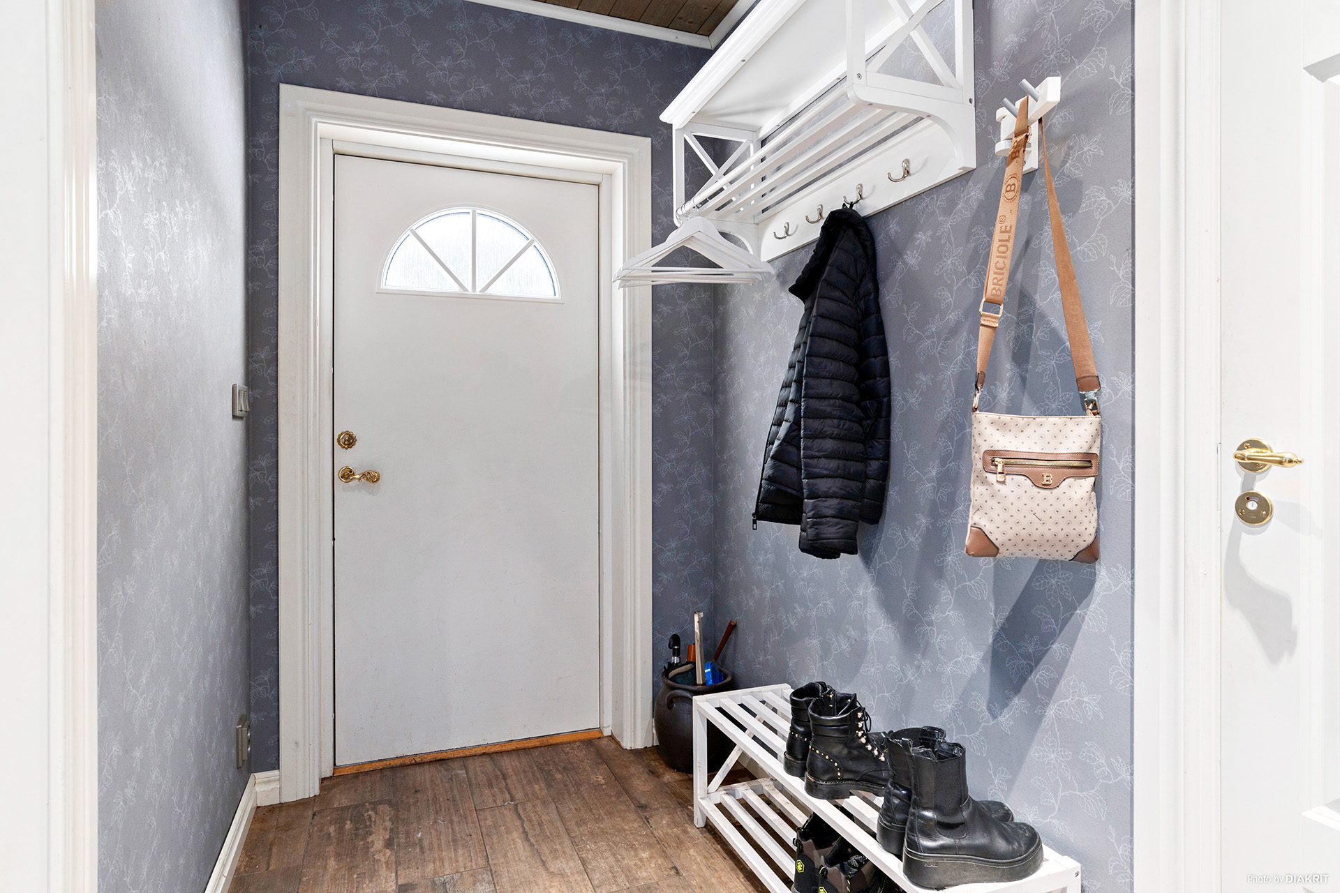 Den tillbyggda entrén