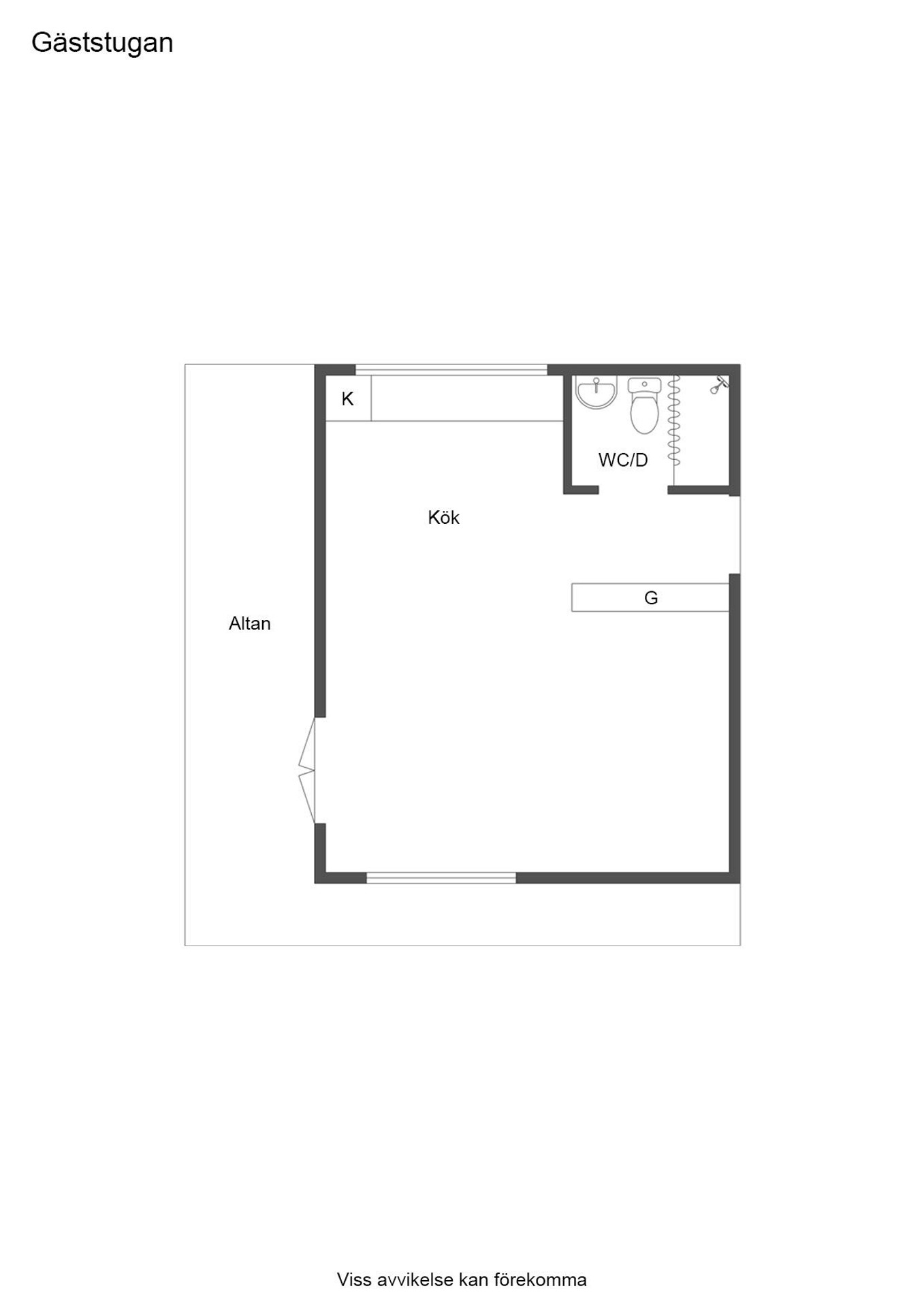 Planritning gäststugan