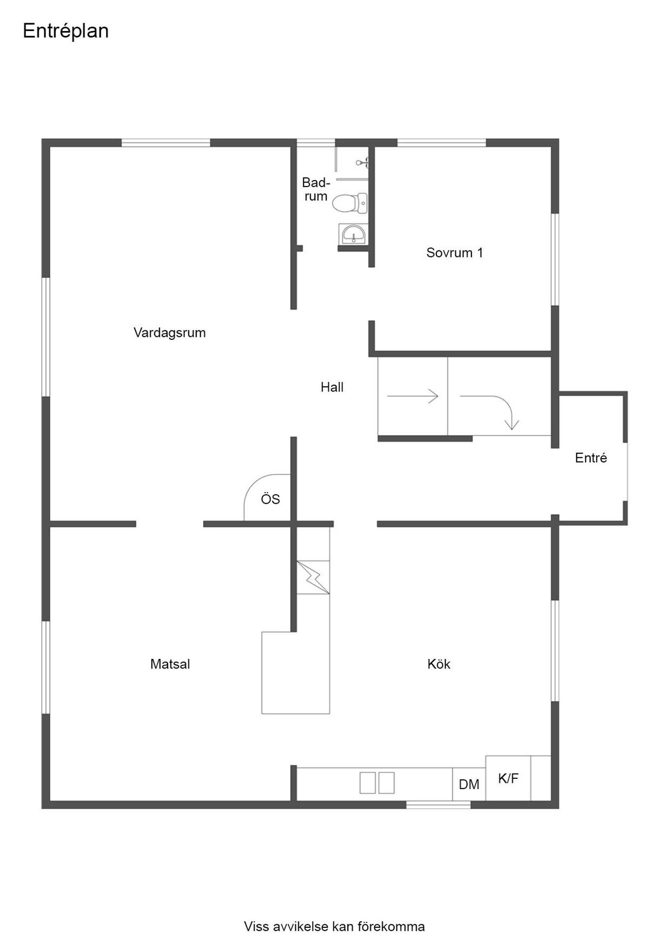 Planritning entréplan