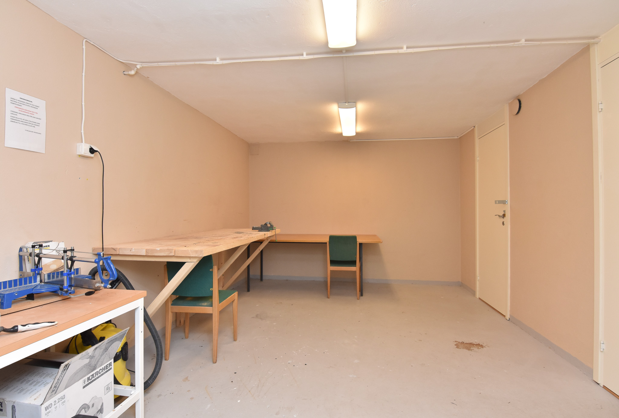 Gemensamt hobbyrum i entréplan