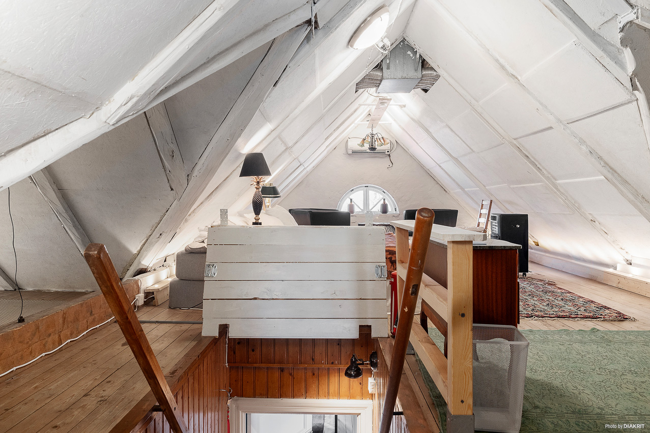 Trappan upp till vindsvåningen