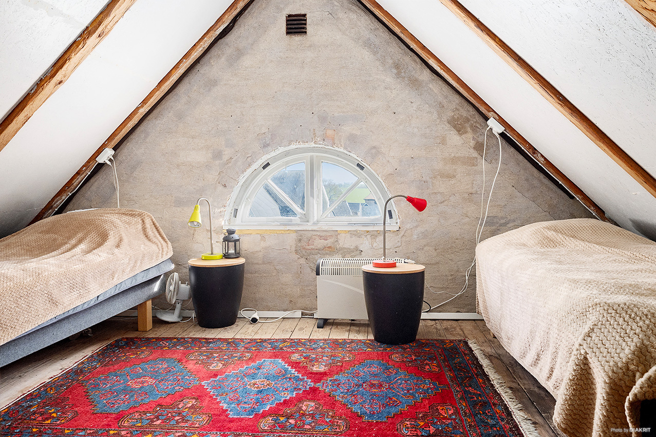 Sovrum - vind - verksamhet