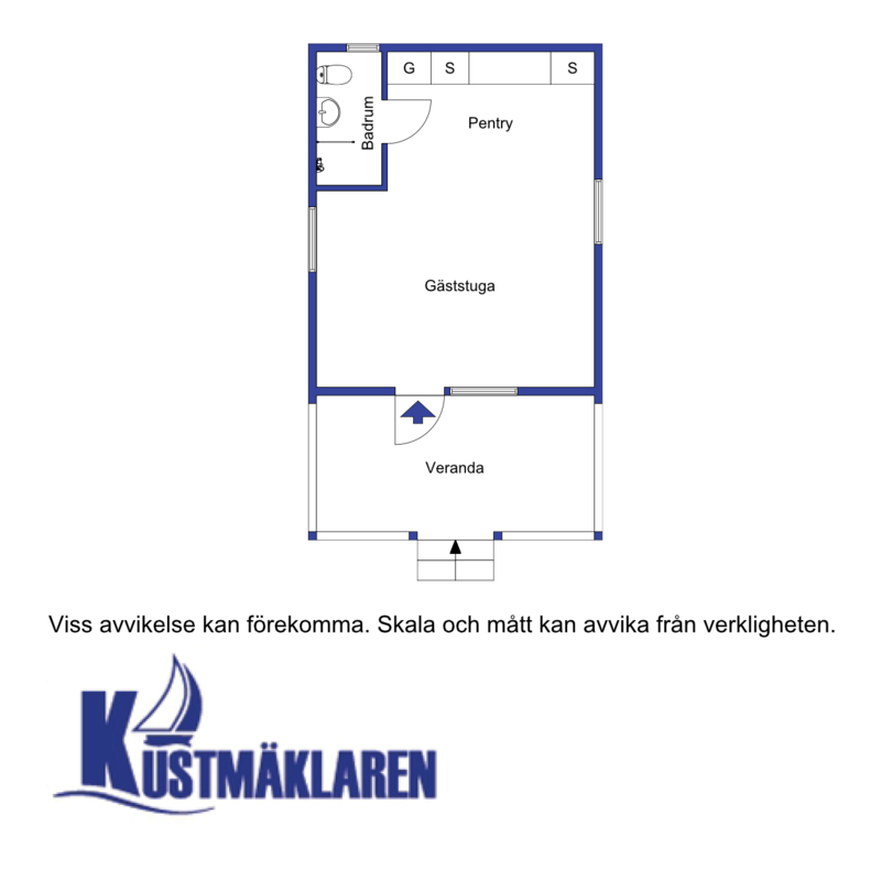 Planritning - Gäststuga