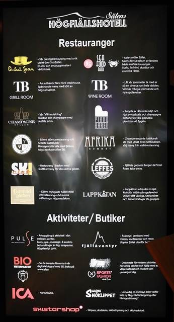   Restauranger/Aktiviteter/Butiker