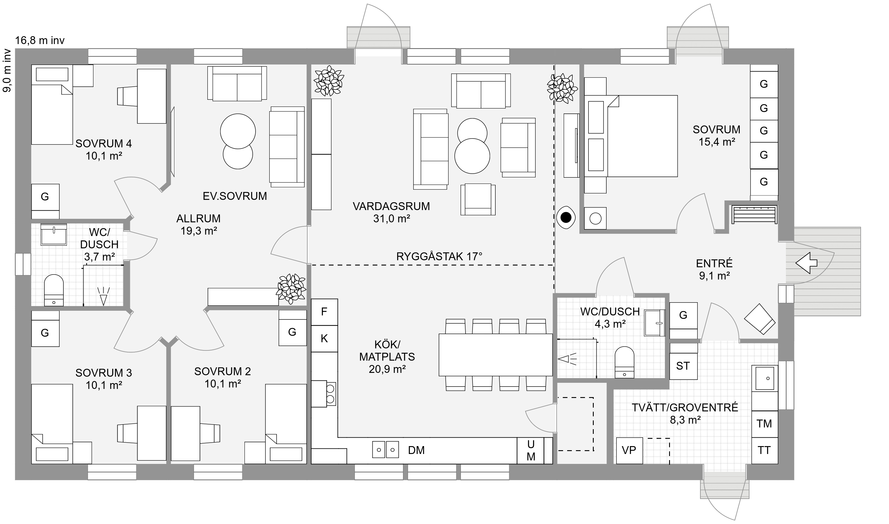 Smultronstället - 151 - Bottenplan - 2D Floor Plan