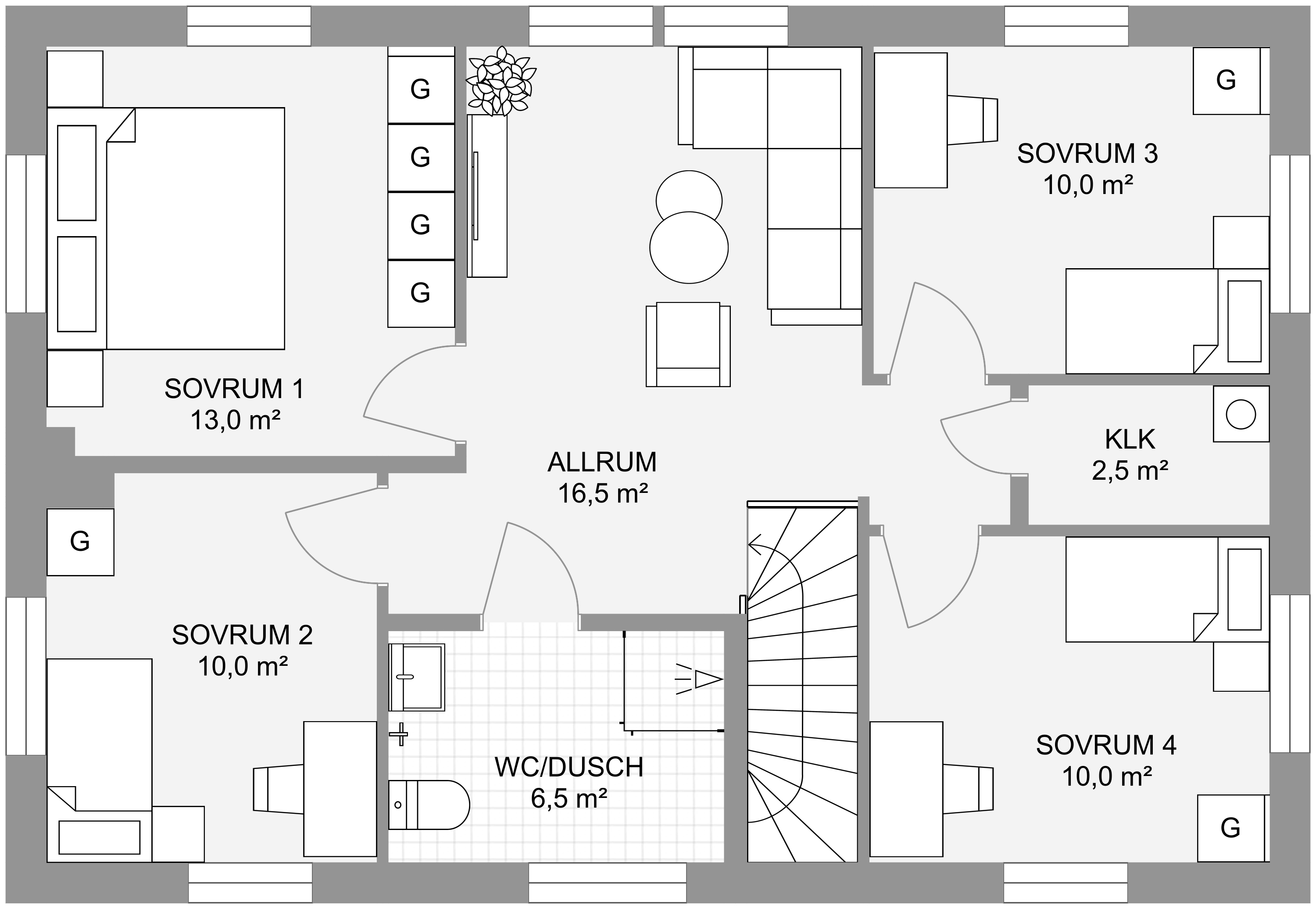 Smultronstället - 156 - SPV - Överplan - 2D Floor Plan
