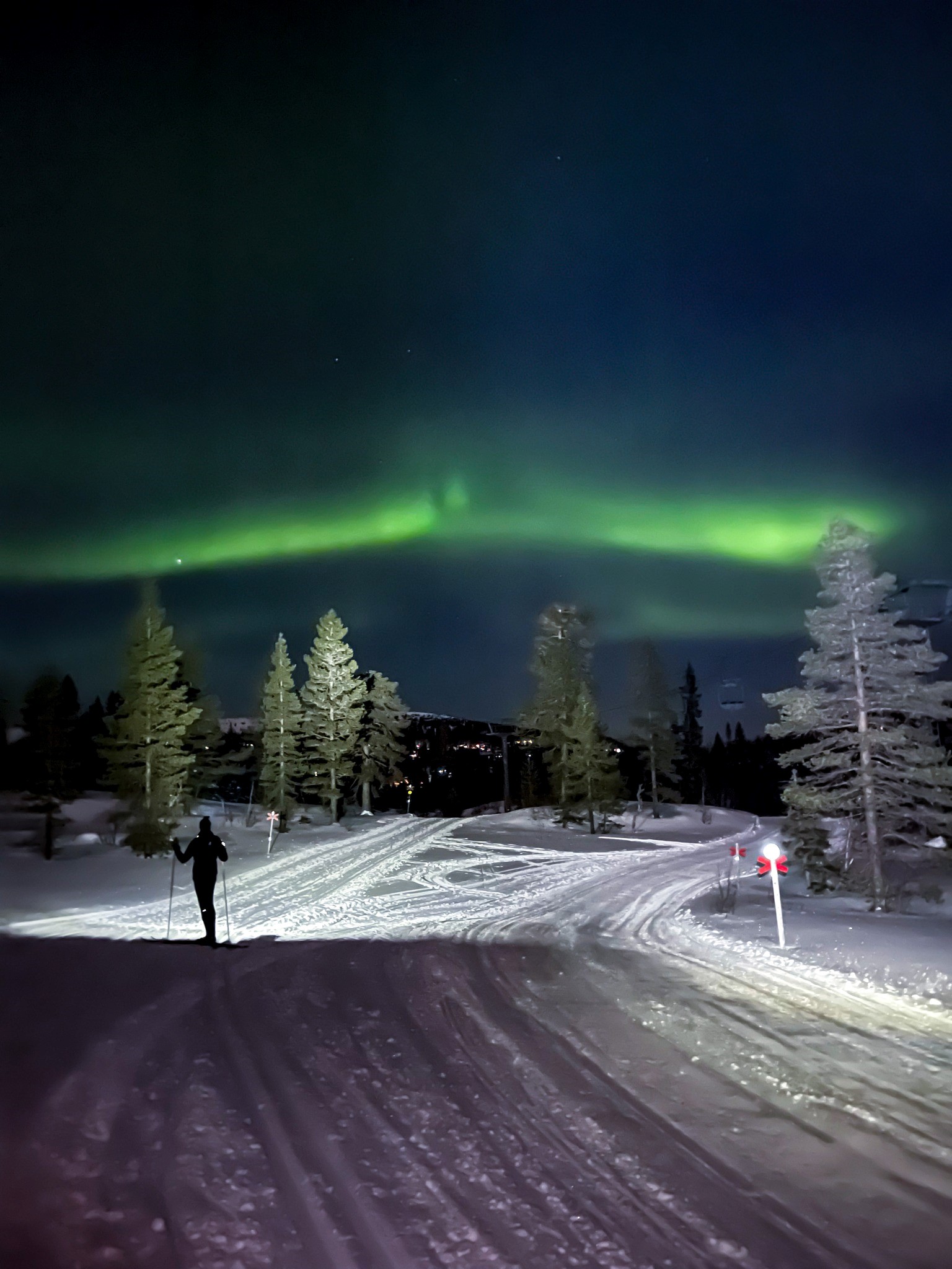 Norrsken i Sälen – naturens egen ljusshow.
