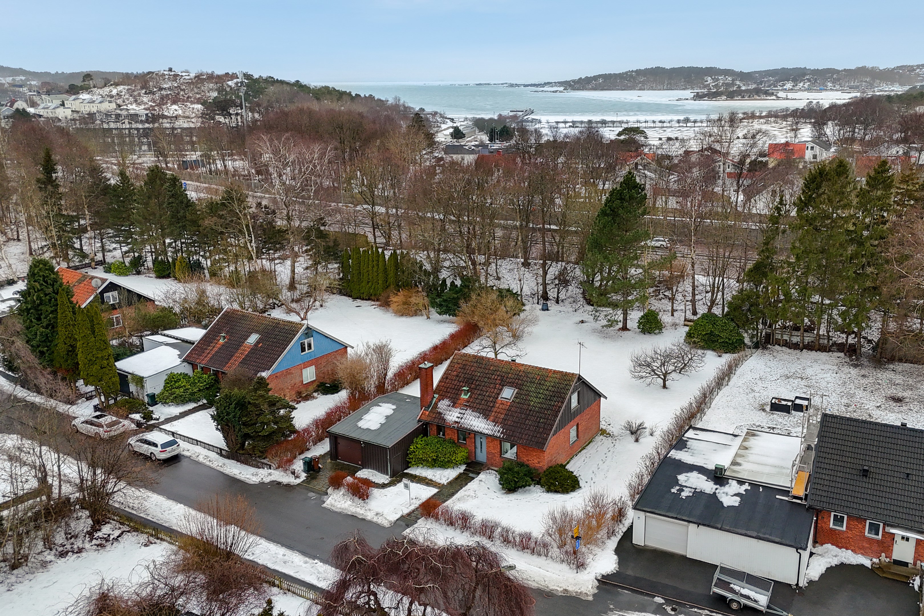 Översikt över hus och område