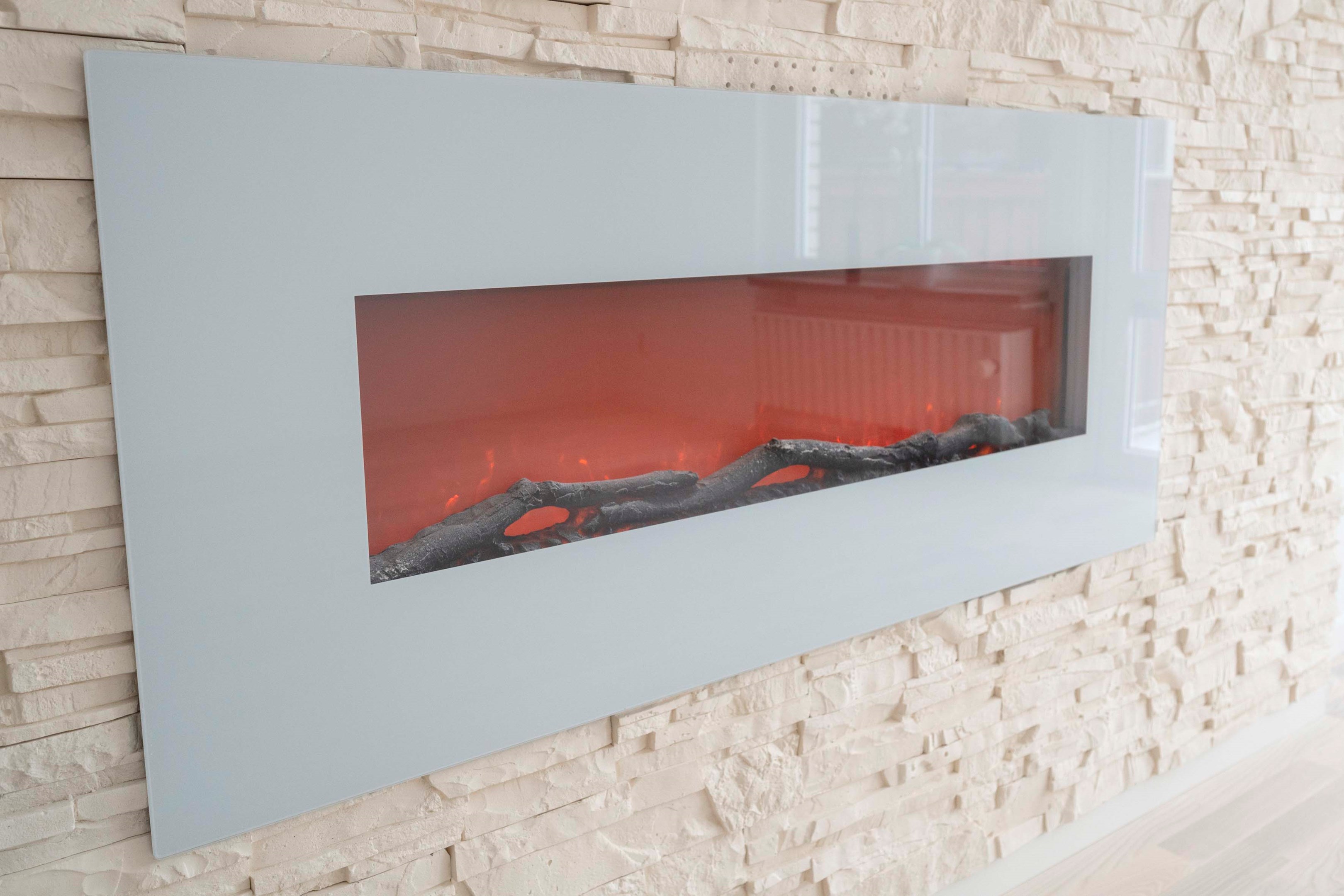 Elkamin med uppvärmning