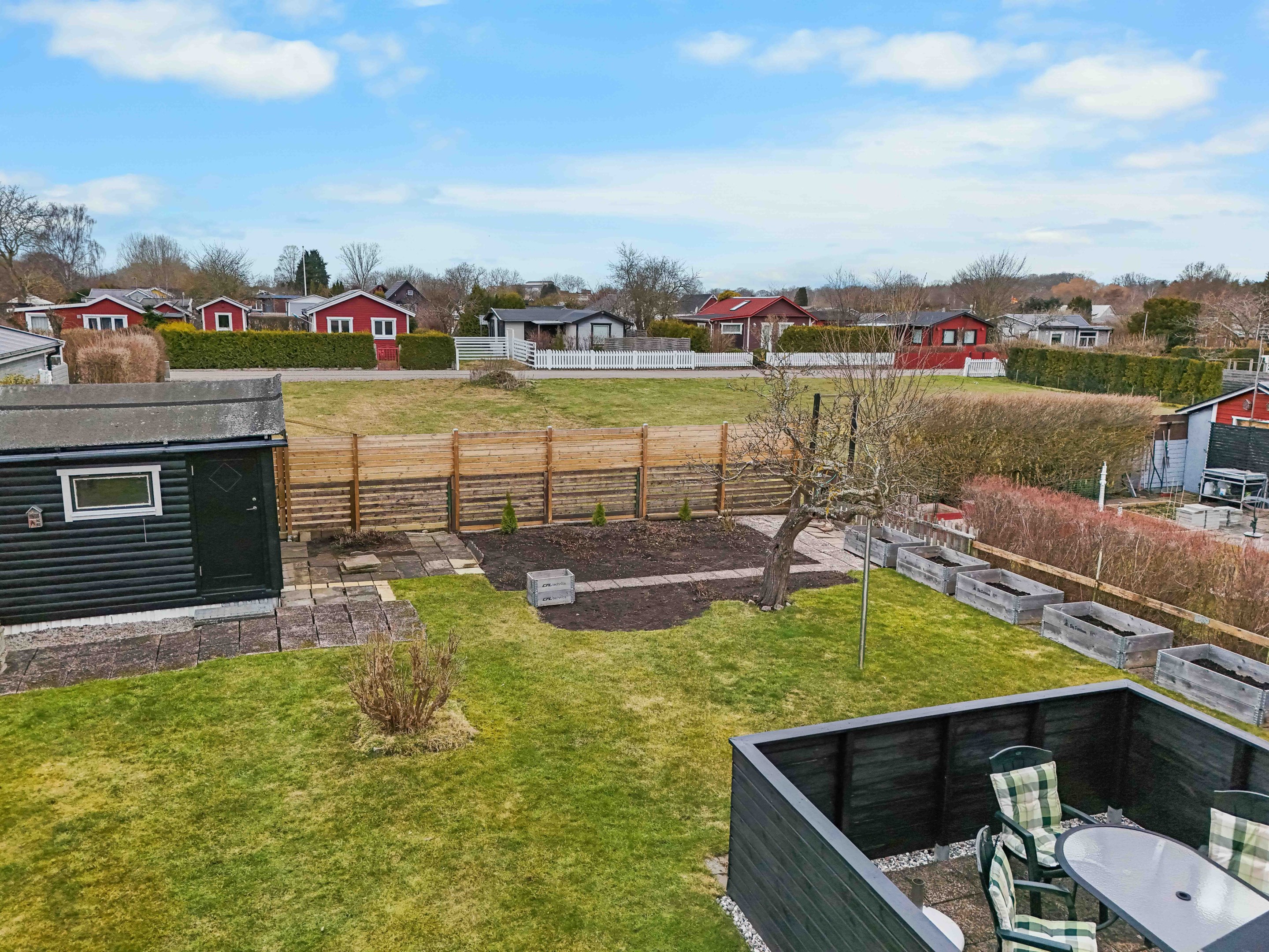 Solläget är bra och ingen granne framför dig