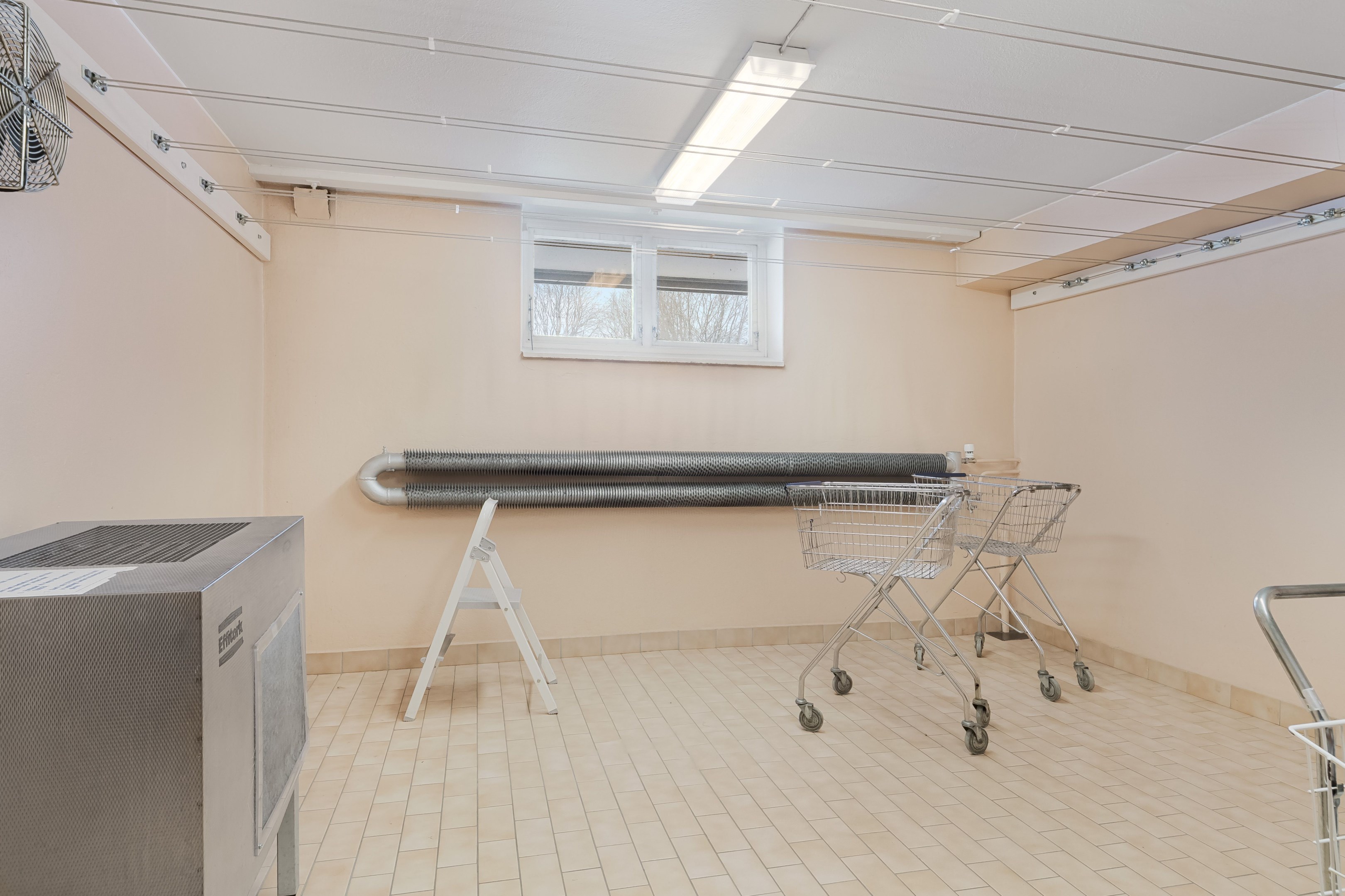 Torkrum i källarplan