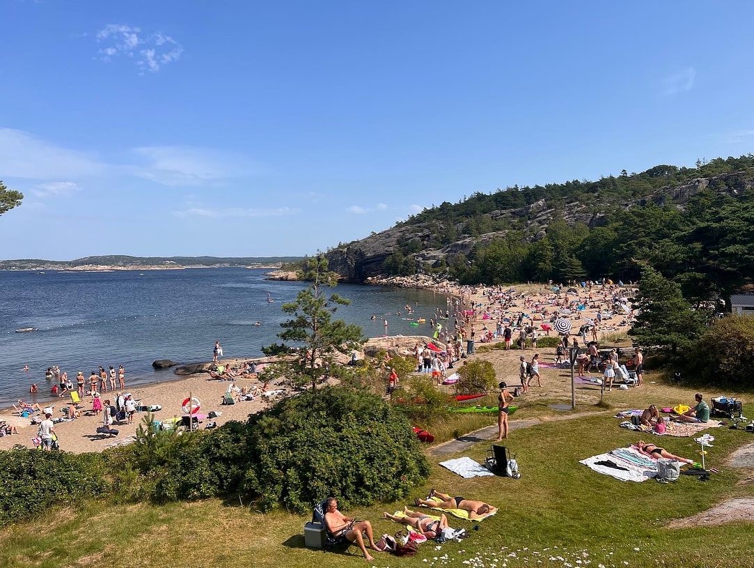 Vecka i härliga juni månad.Sommarparadis, sandstranden Capri