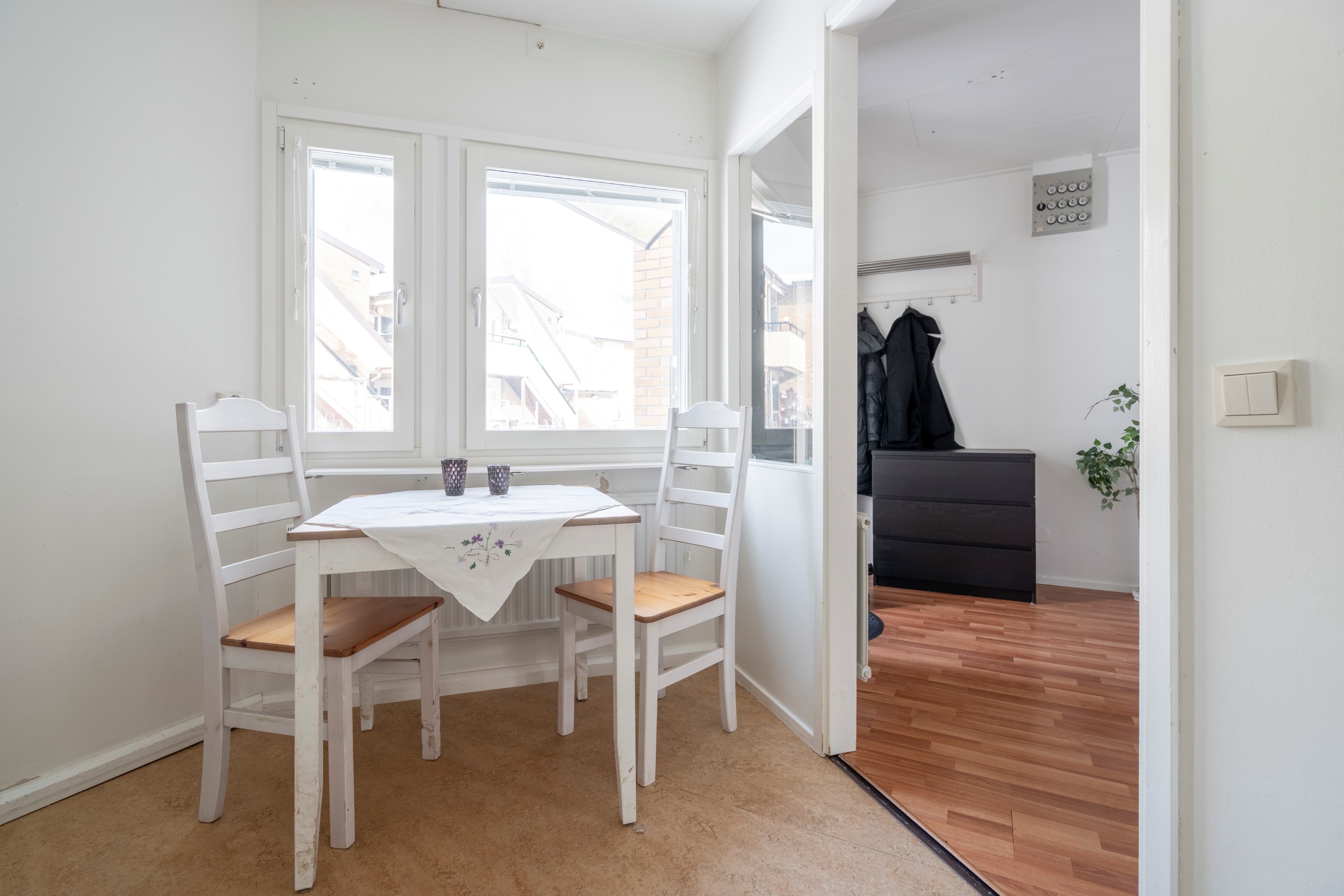 Matplats i anslutning till kök