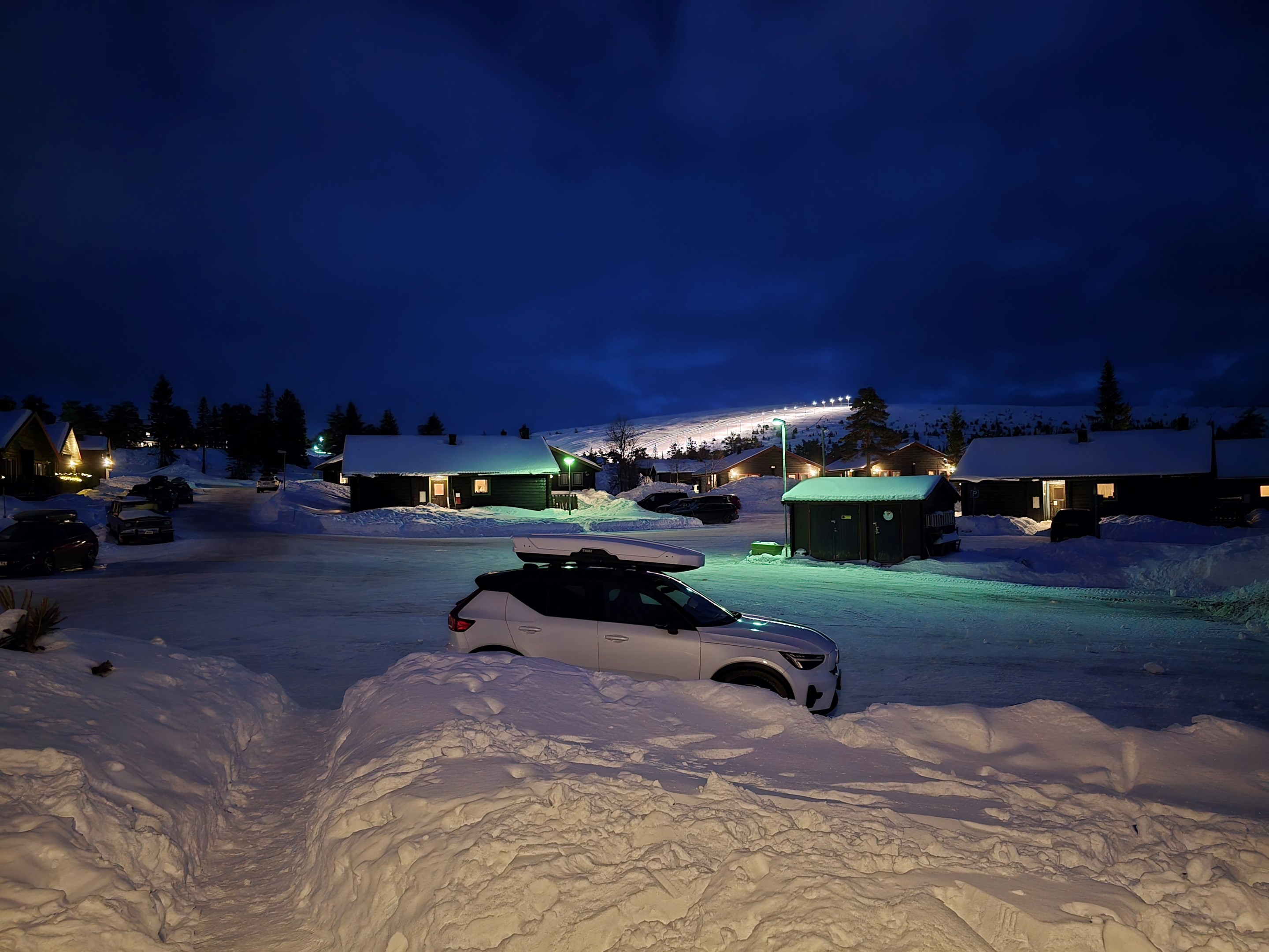 Kvällsåkning på Högfjället