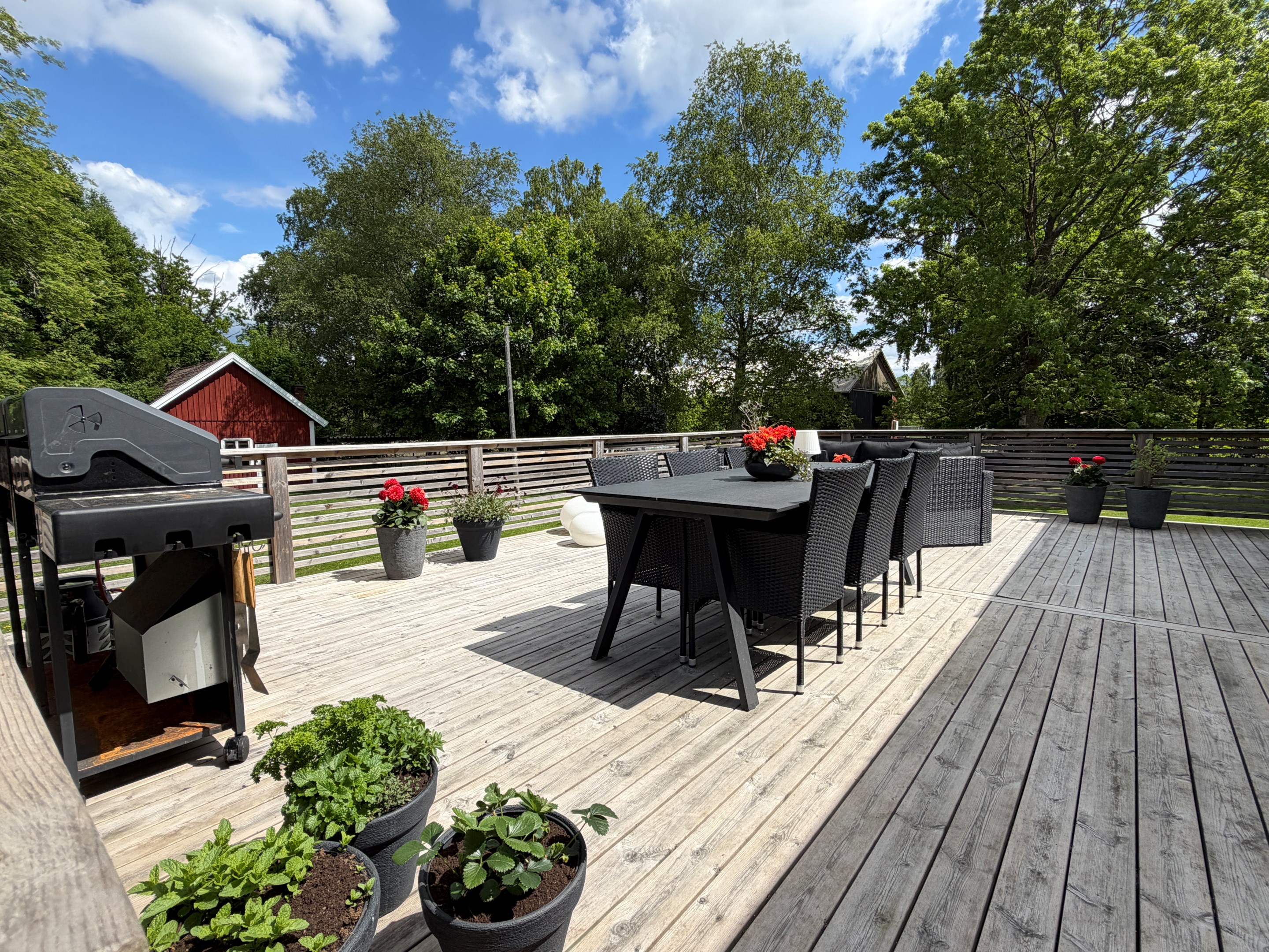 Gott om plats för grill och samvaro