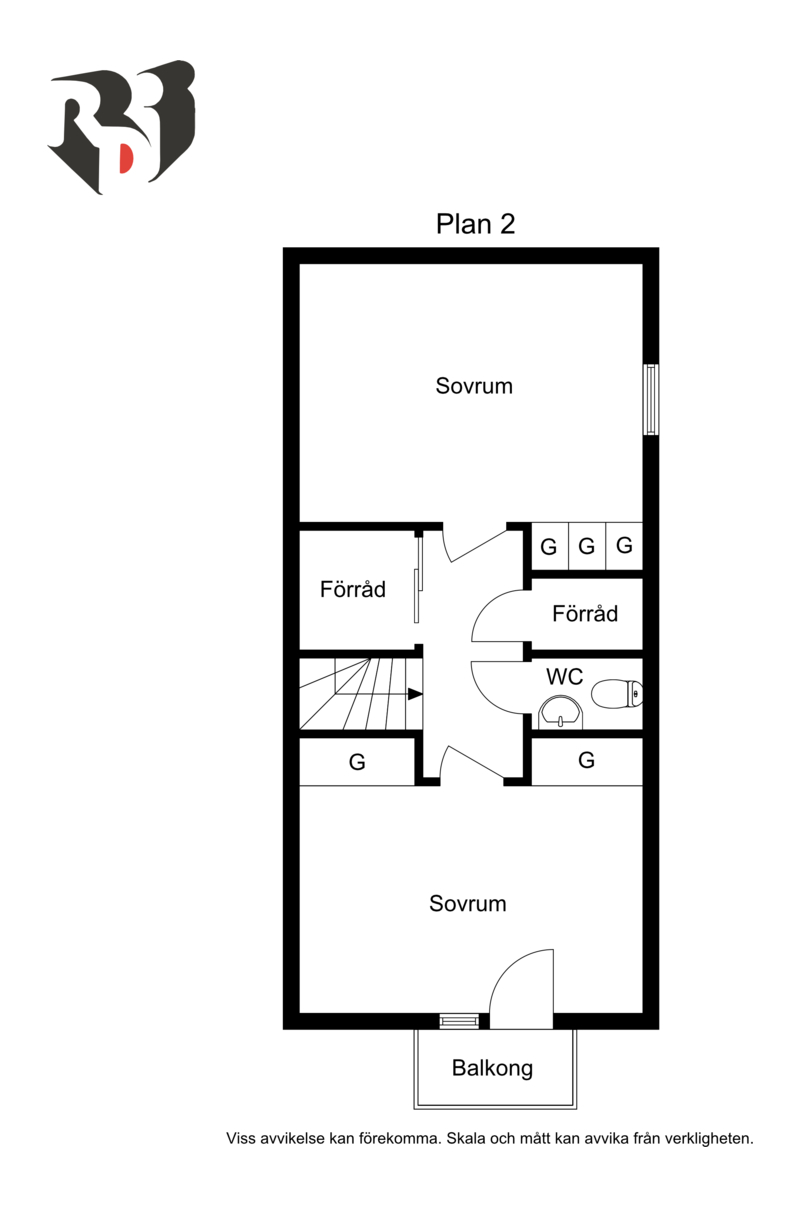 Planlösning - ovanvåning