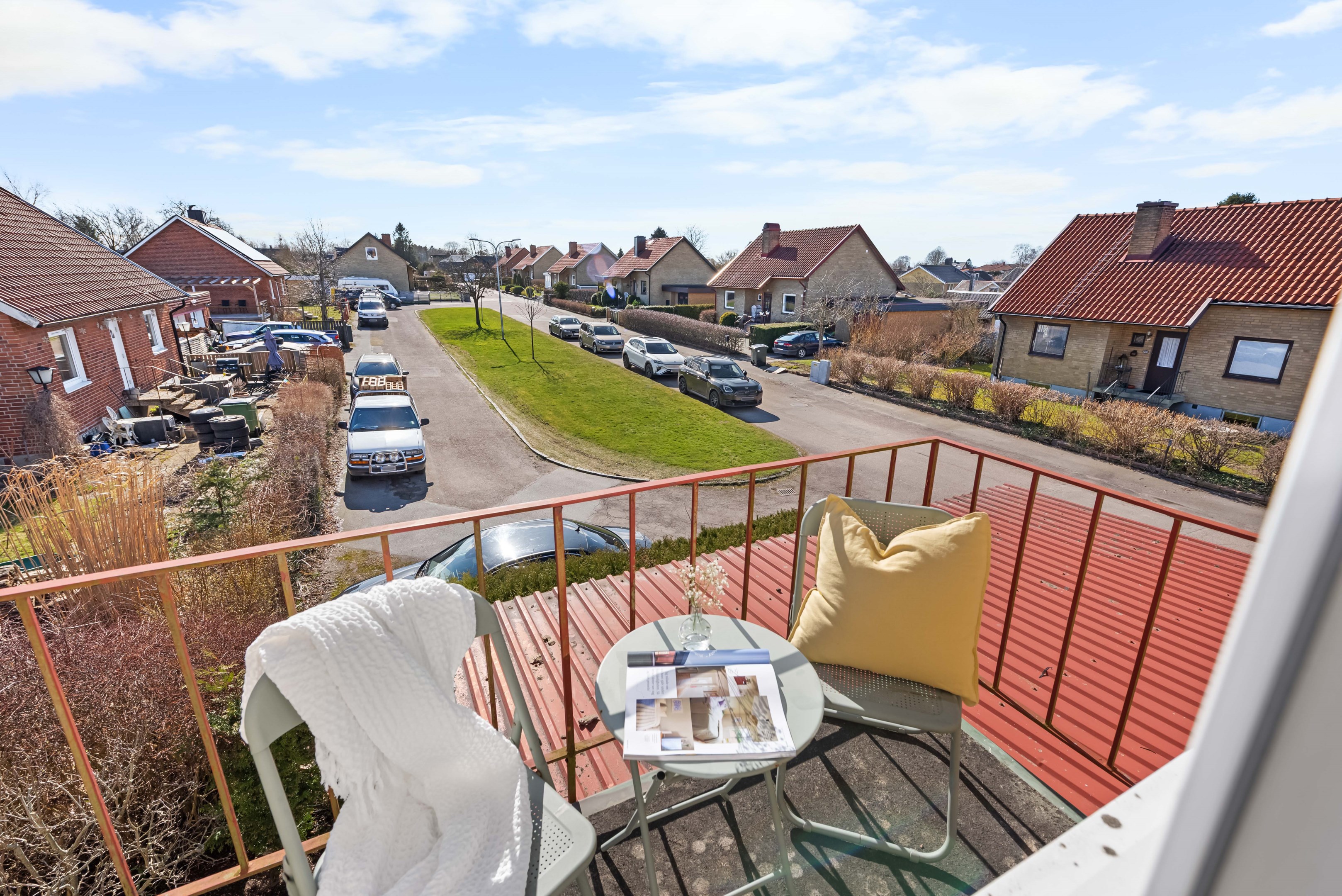 Egen balkong på husets gavel