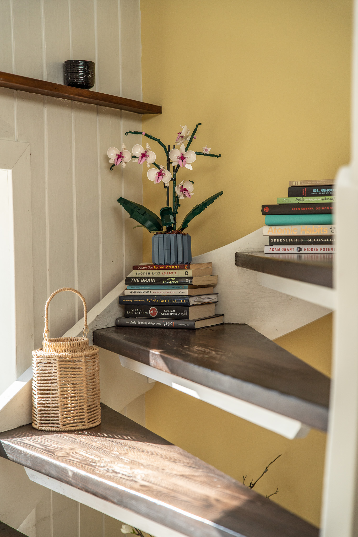 Öppen trapp till övre våningen