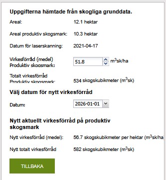 Skifte 1 o 3 virkesförråd