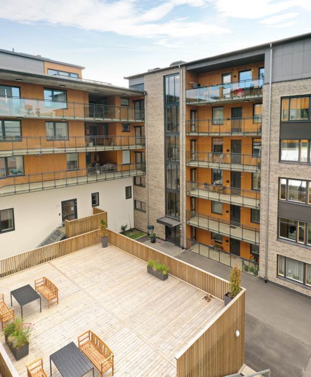 Uteplatser innergård