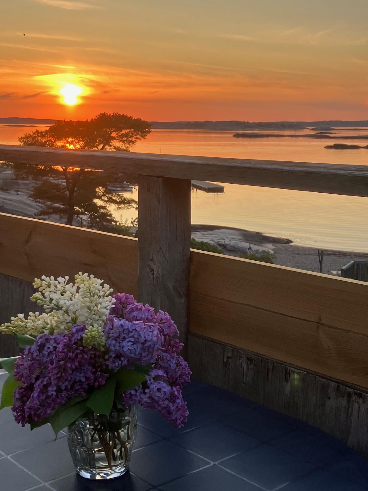 Från terassen hus 49. Hus med bästa läge.