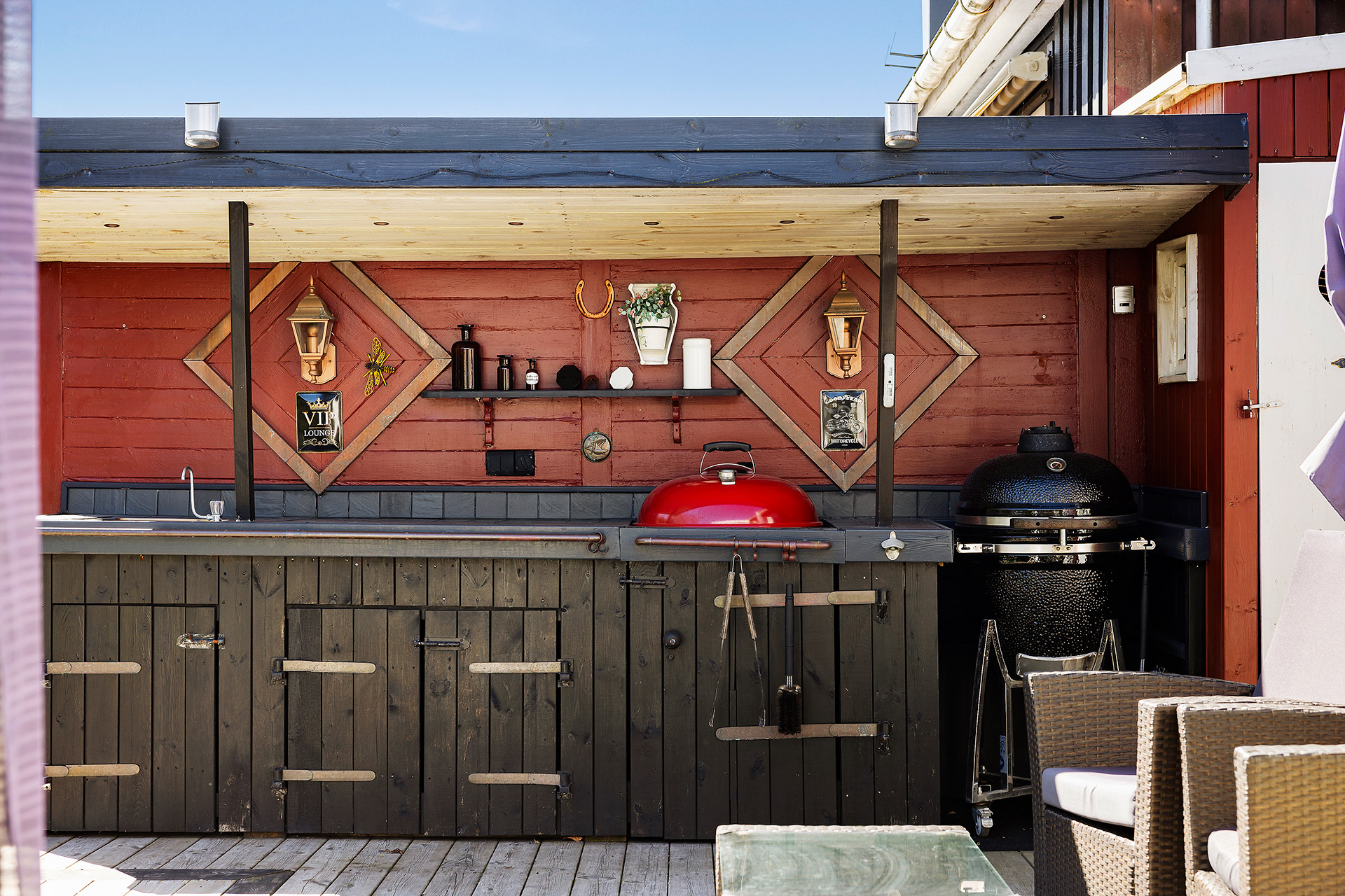 Utekök med sommarvatten