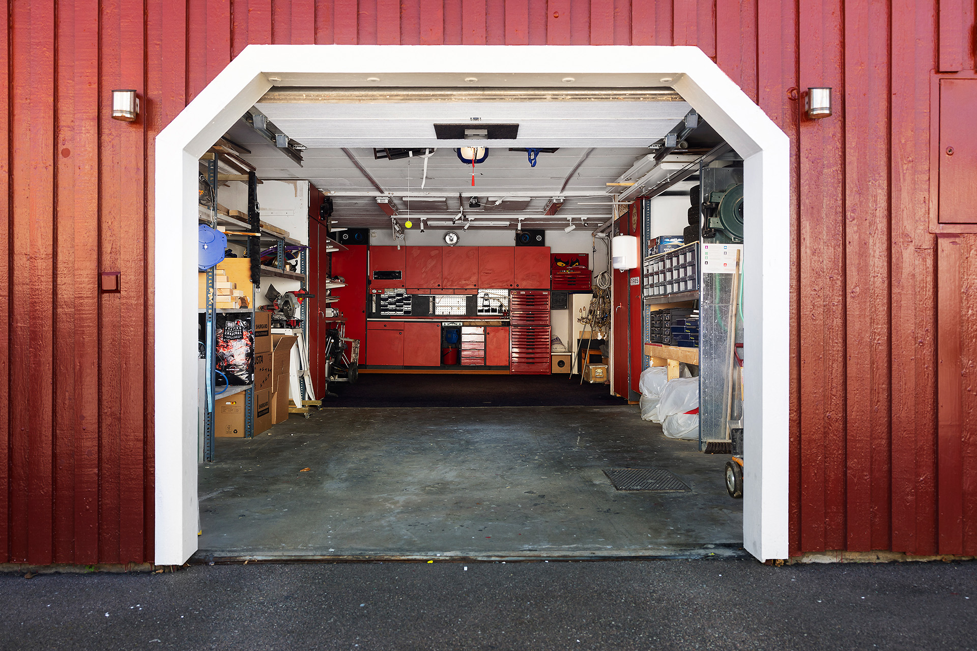 Garage för två bilar