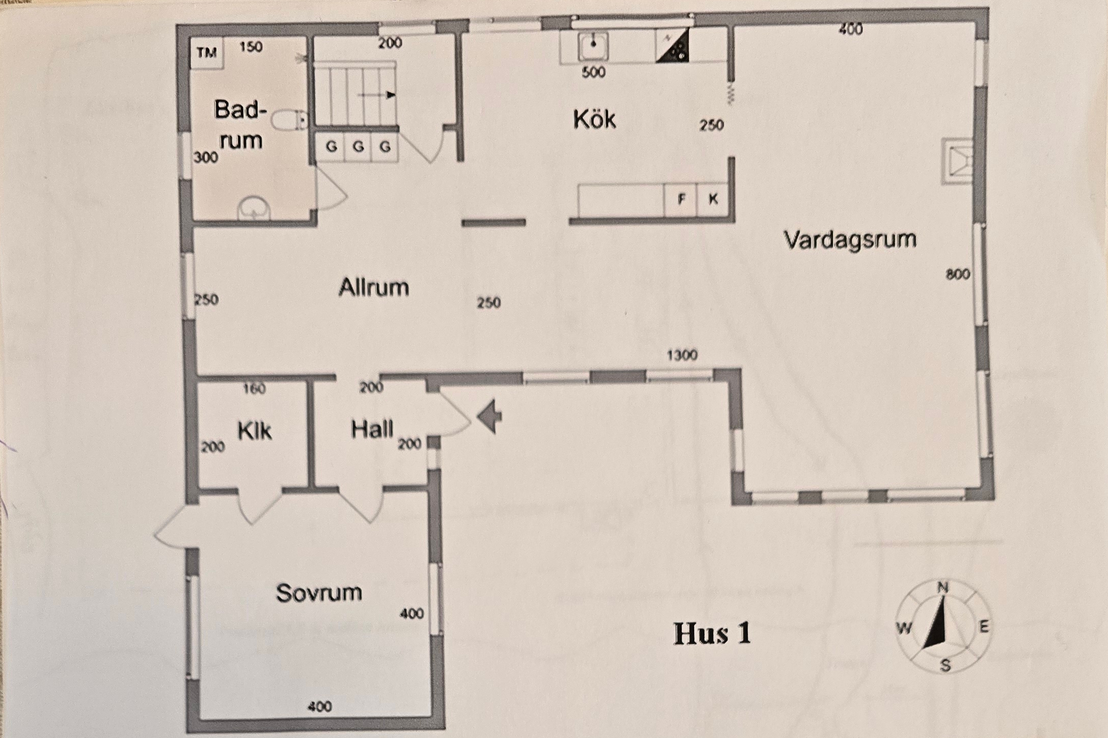 Ritning hus 1