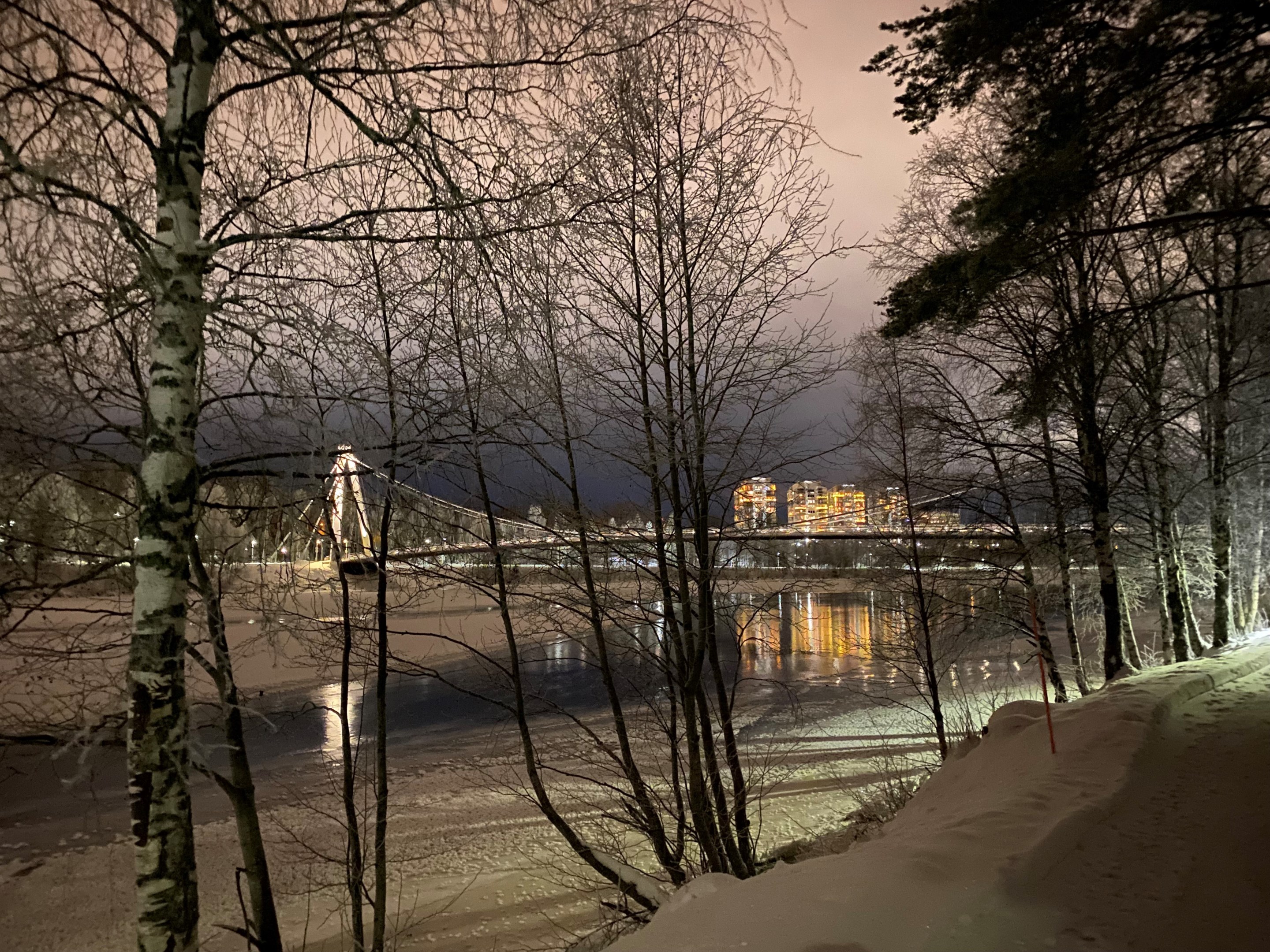 Kvarnvägen och Lundabron från Bölesholmarna