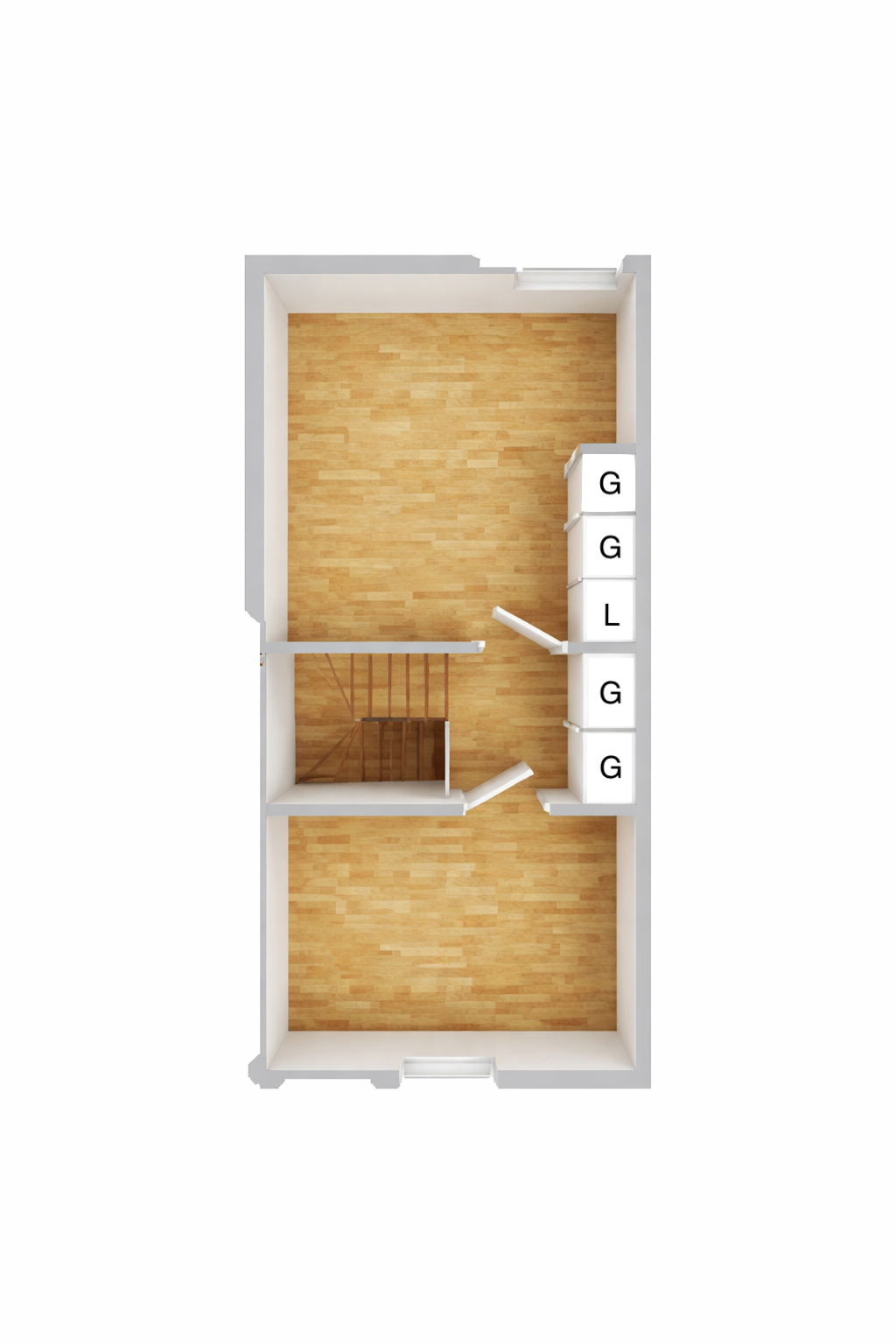 Planritning övre plan