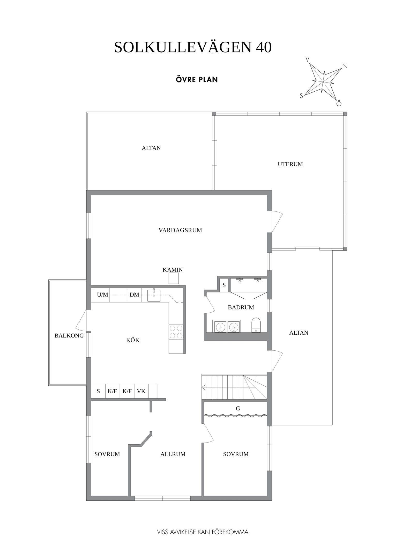 Planskiss Övre plan