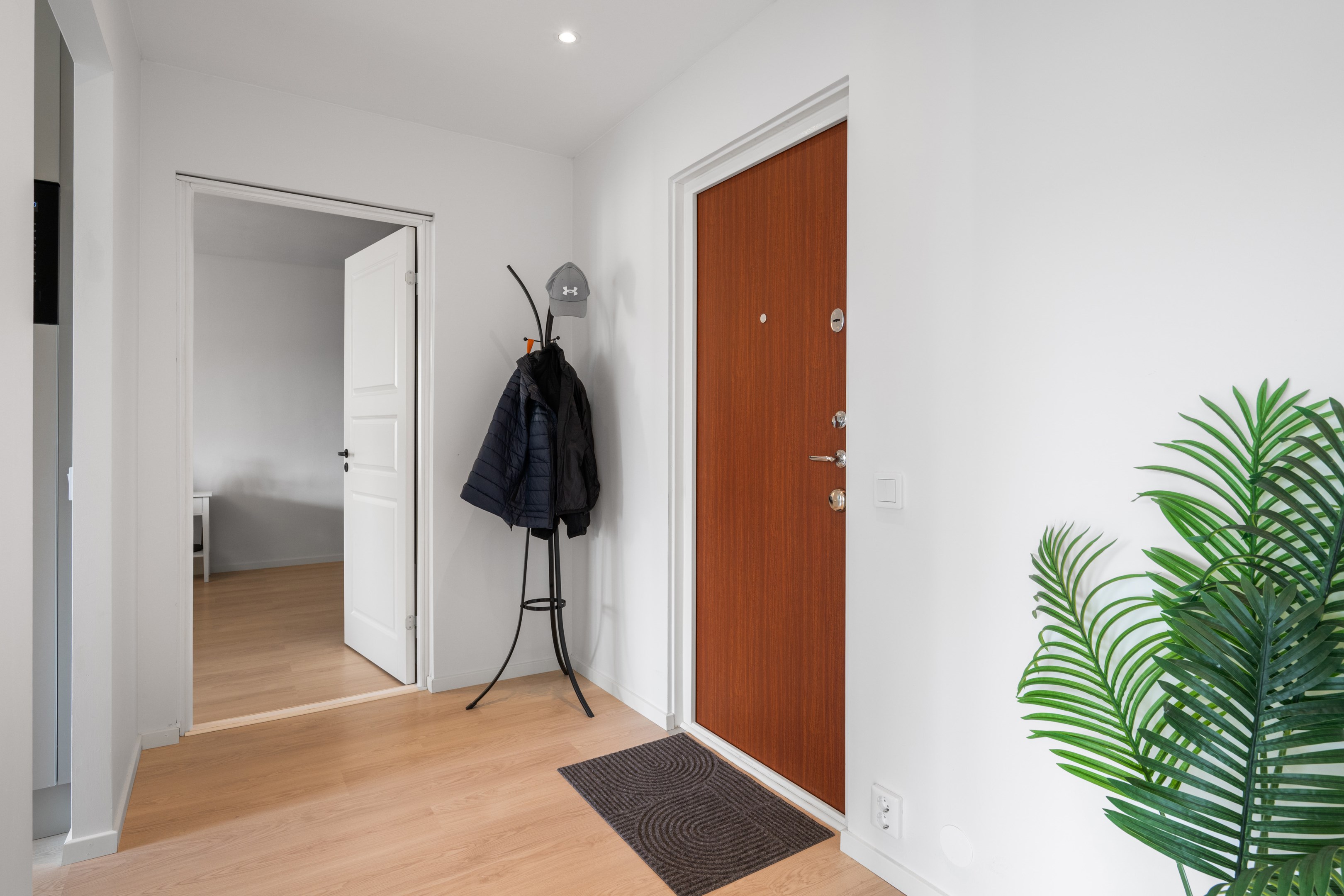 Hall med säkerhetsdörr