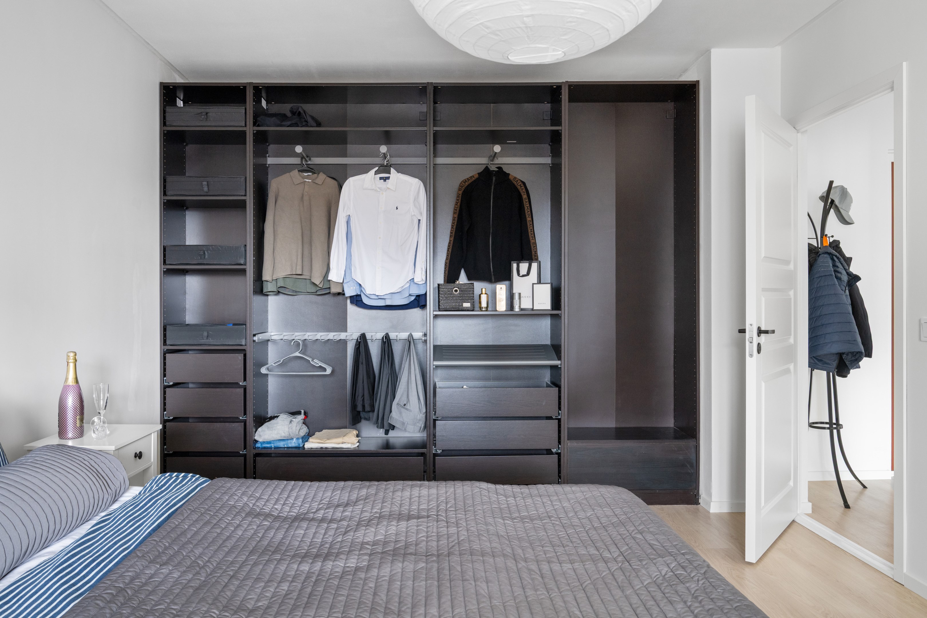 Sovrum med bra förvaring