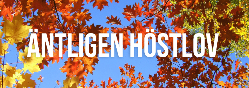 ÄNTLIGEN HÖSTLOV VCKA 44