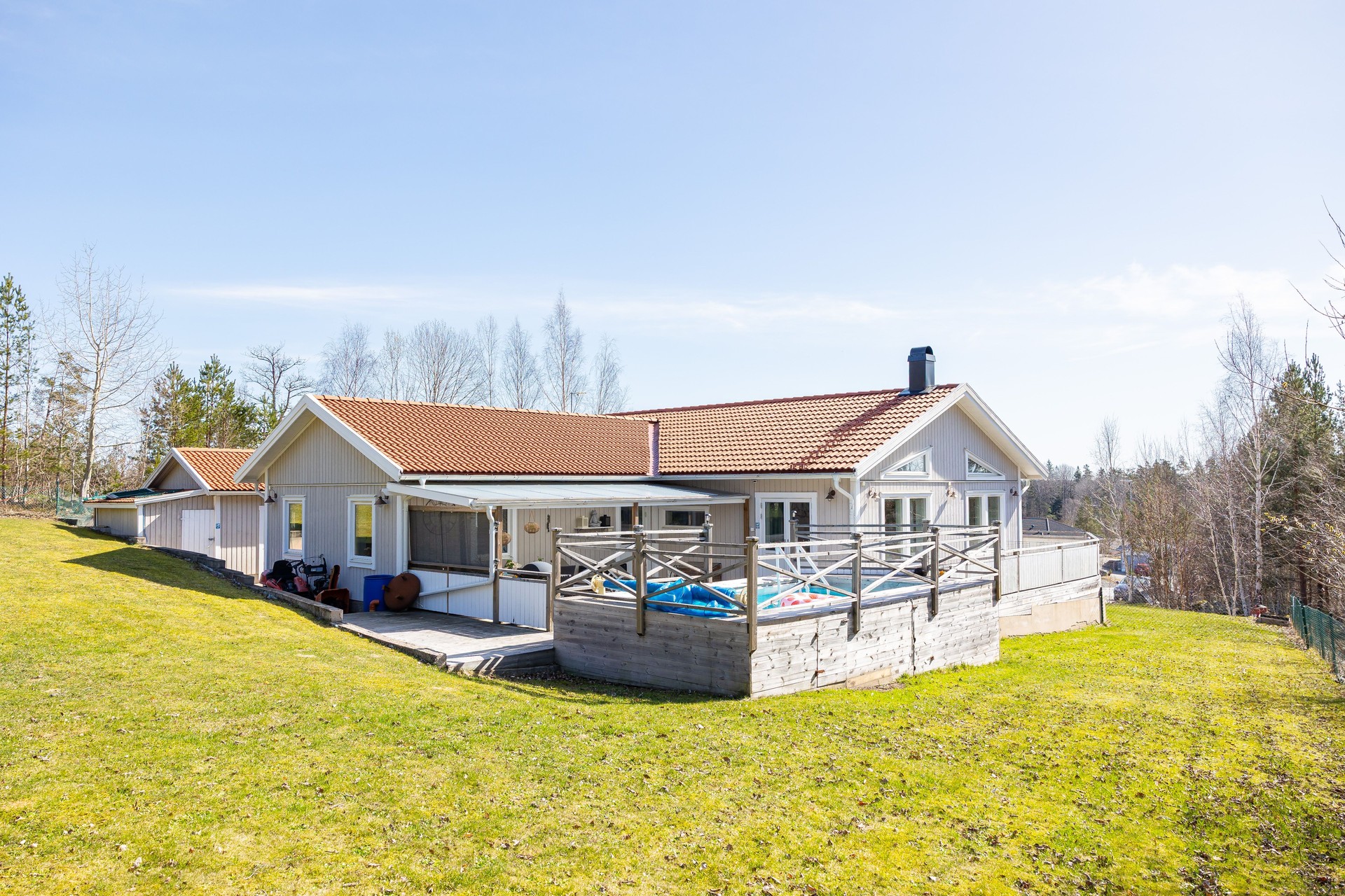 Högt och med solchans större delen av dagen