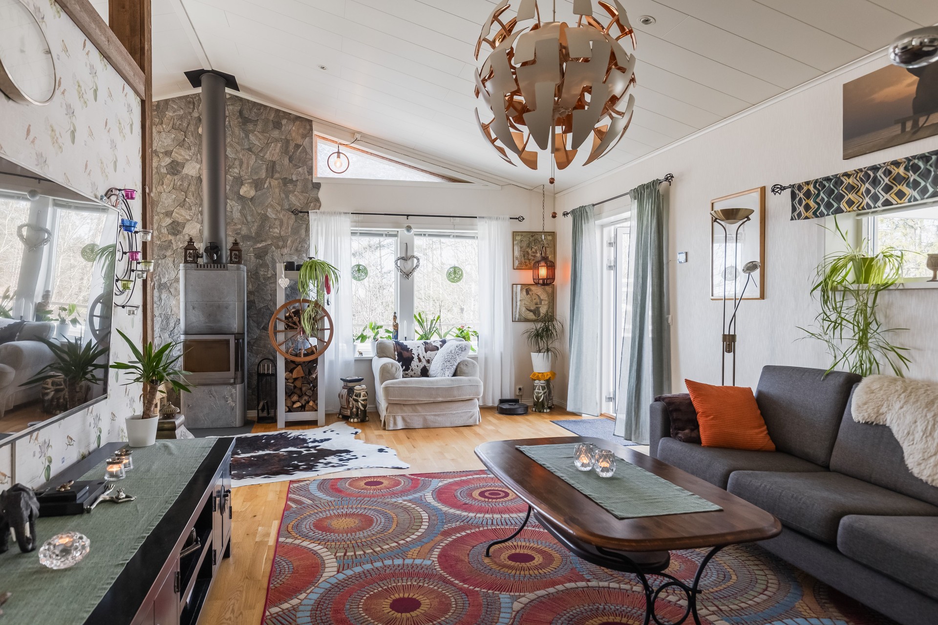 Vardagsrummets öppna planlösning