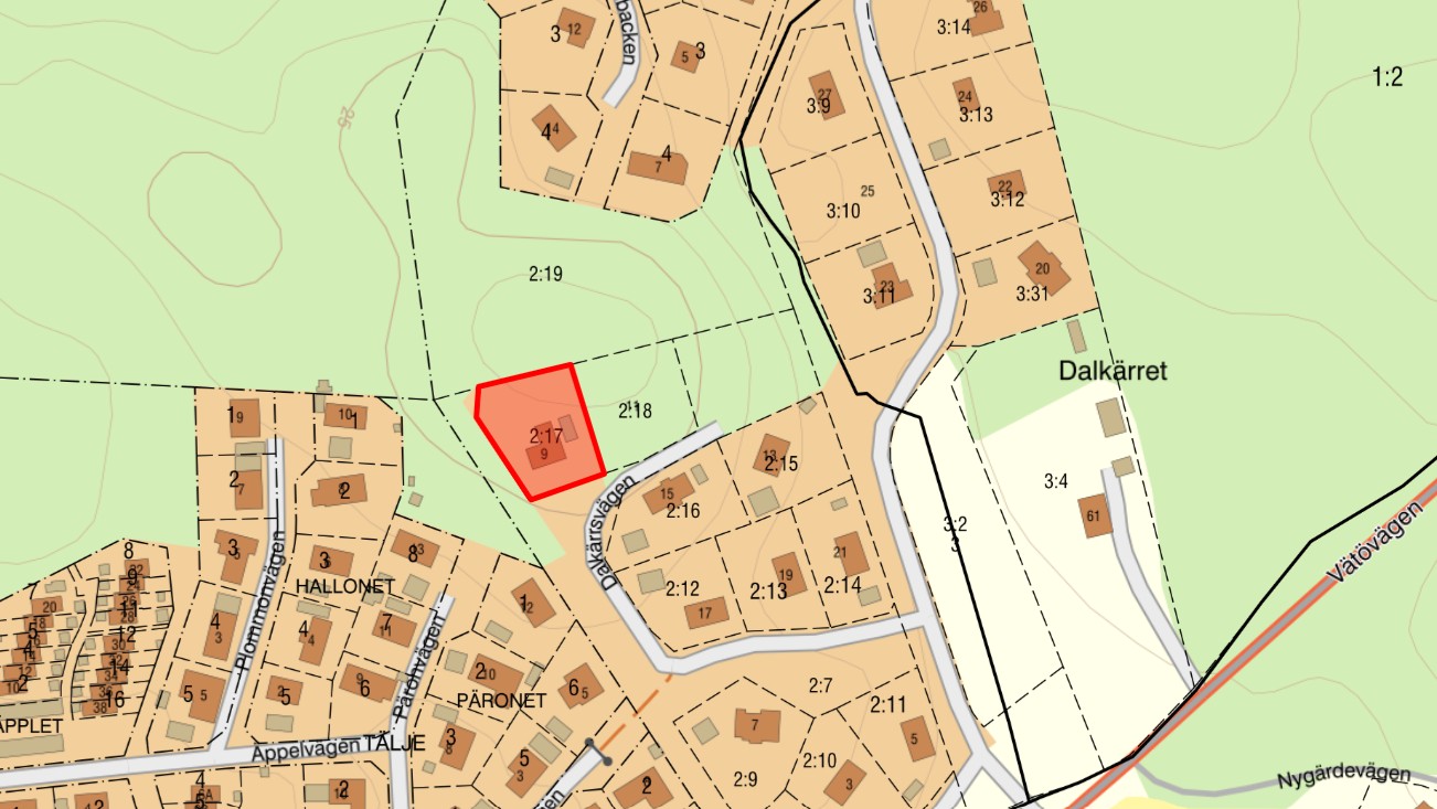 Tomtkarta - Lantmäteriet