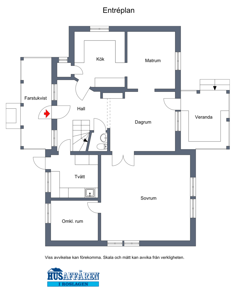 Planritning entréplan