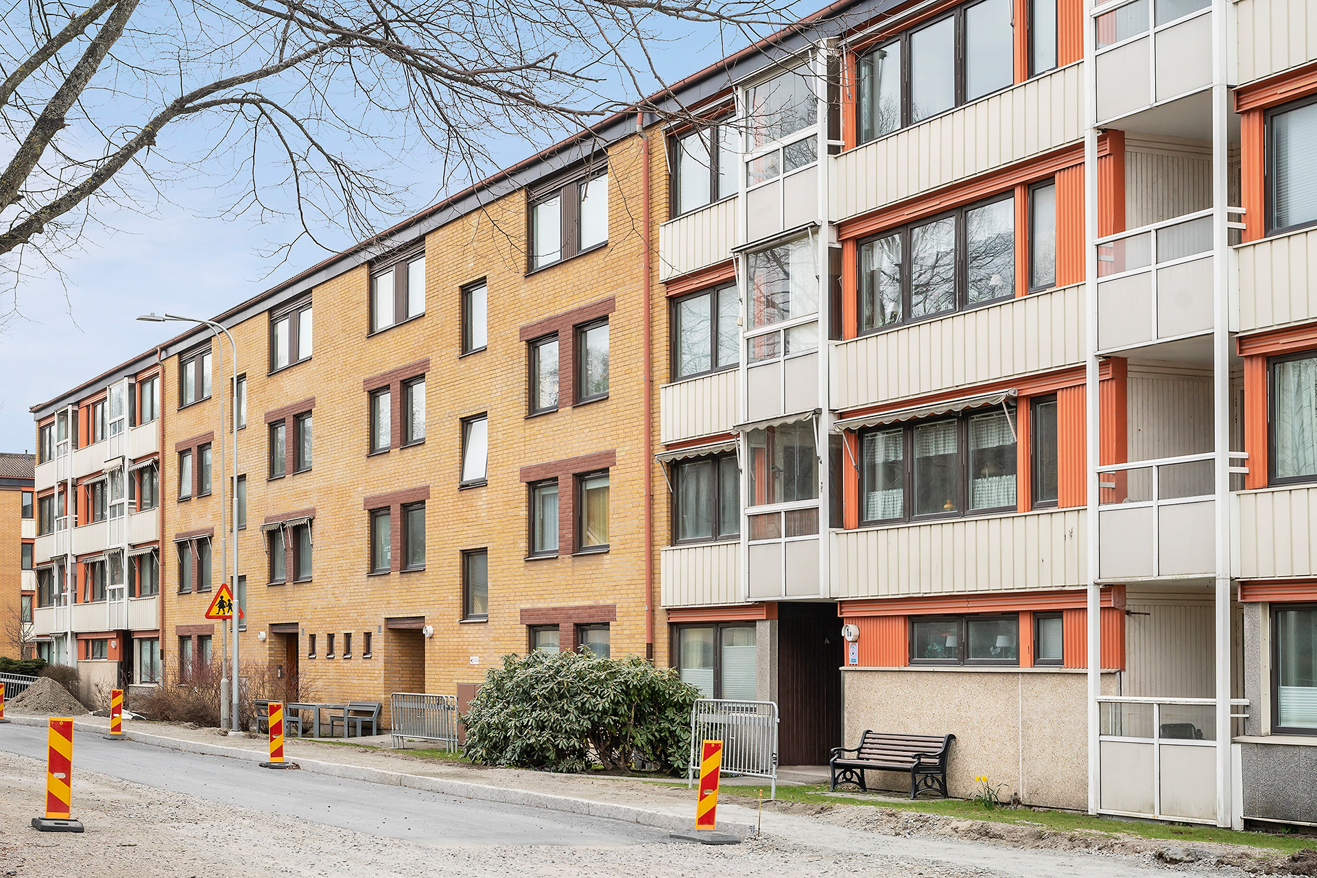 Balkong med kvällssol